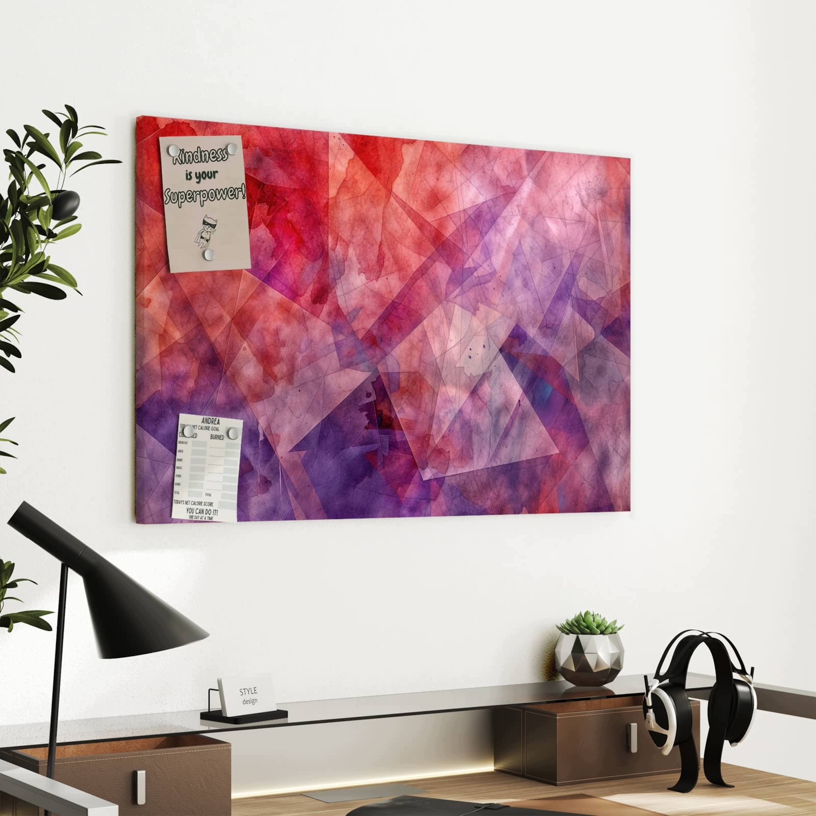 Magnetická tabule – obraz na zeď Abstraktní forma umění | 60 × 40 cm