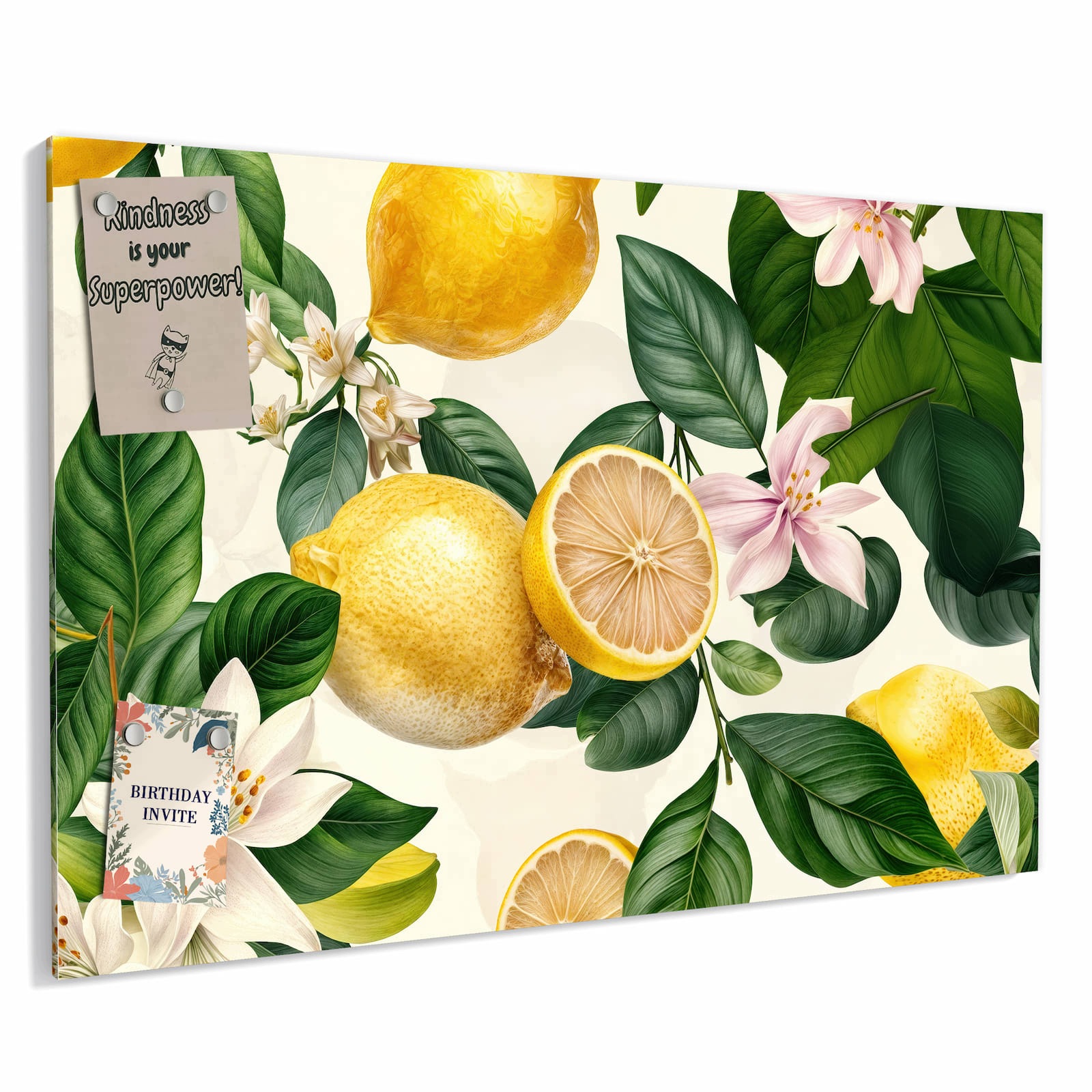 Magnetická tabule – obraz na zeď Květiny citronu | 60 × 40 cm