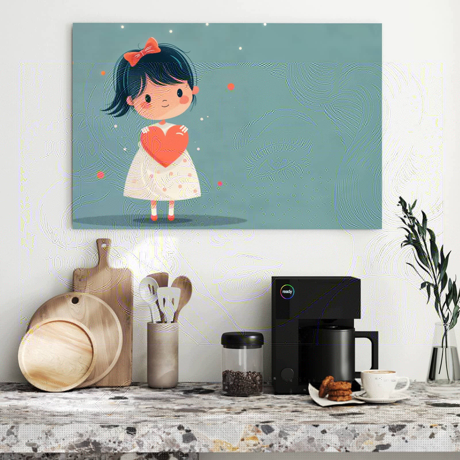 Magnetická tabule – obraz na zeď Pop umění portrét | 90 × 60 cm