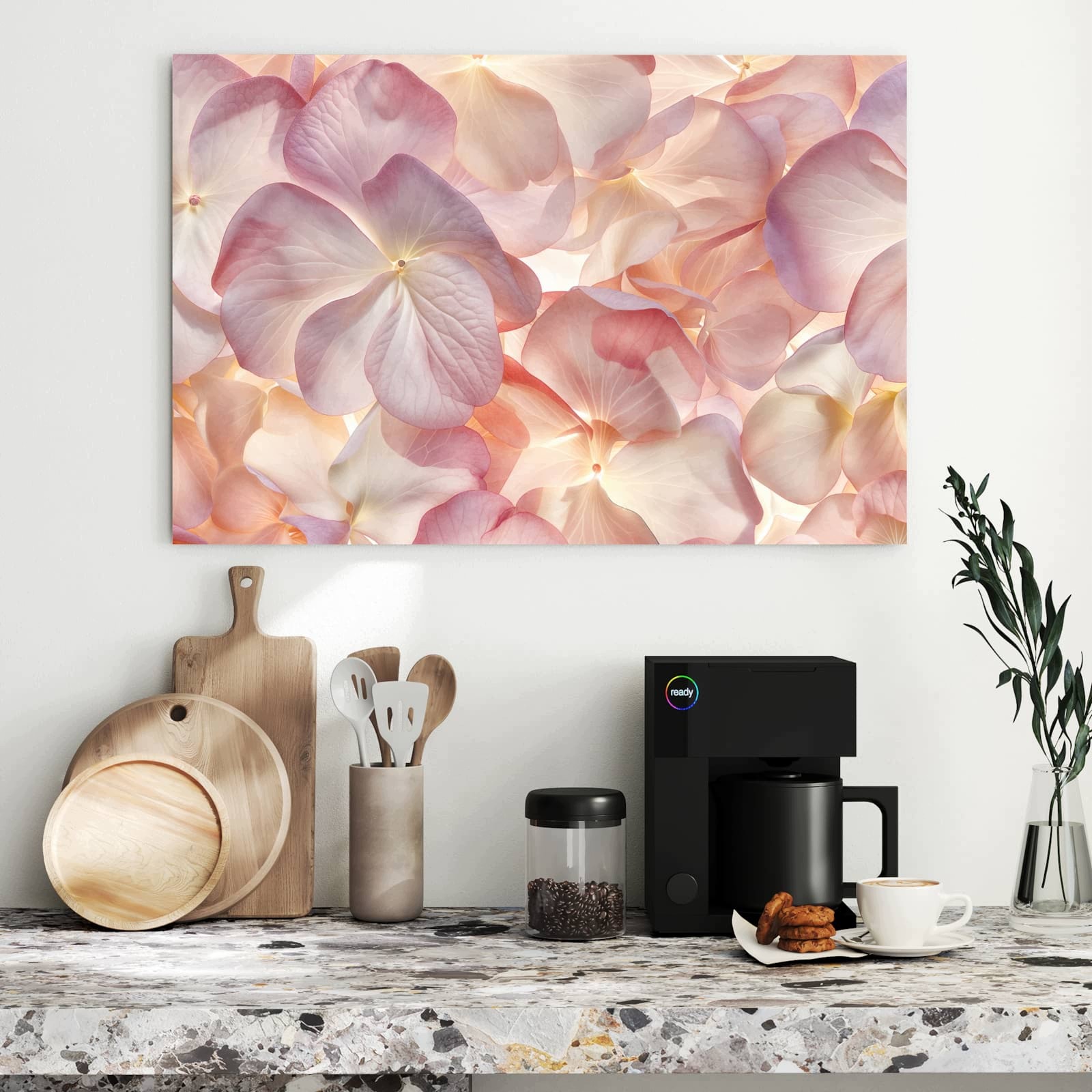 Magnetická tabule – obraz na zeď Pastelové kouzlo květin | 90 × 60 cm