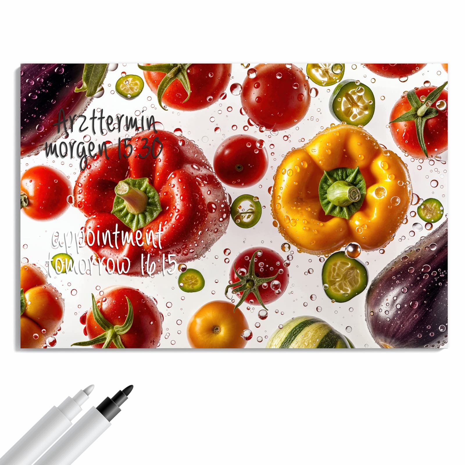 Magnetická tabule – obraz na zeď Barevná čerstvá zelenina | 60 × 40 cm
