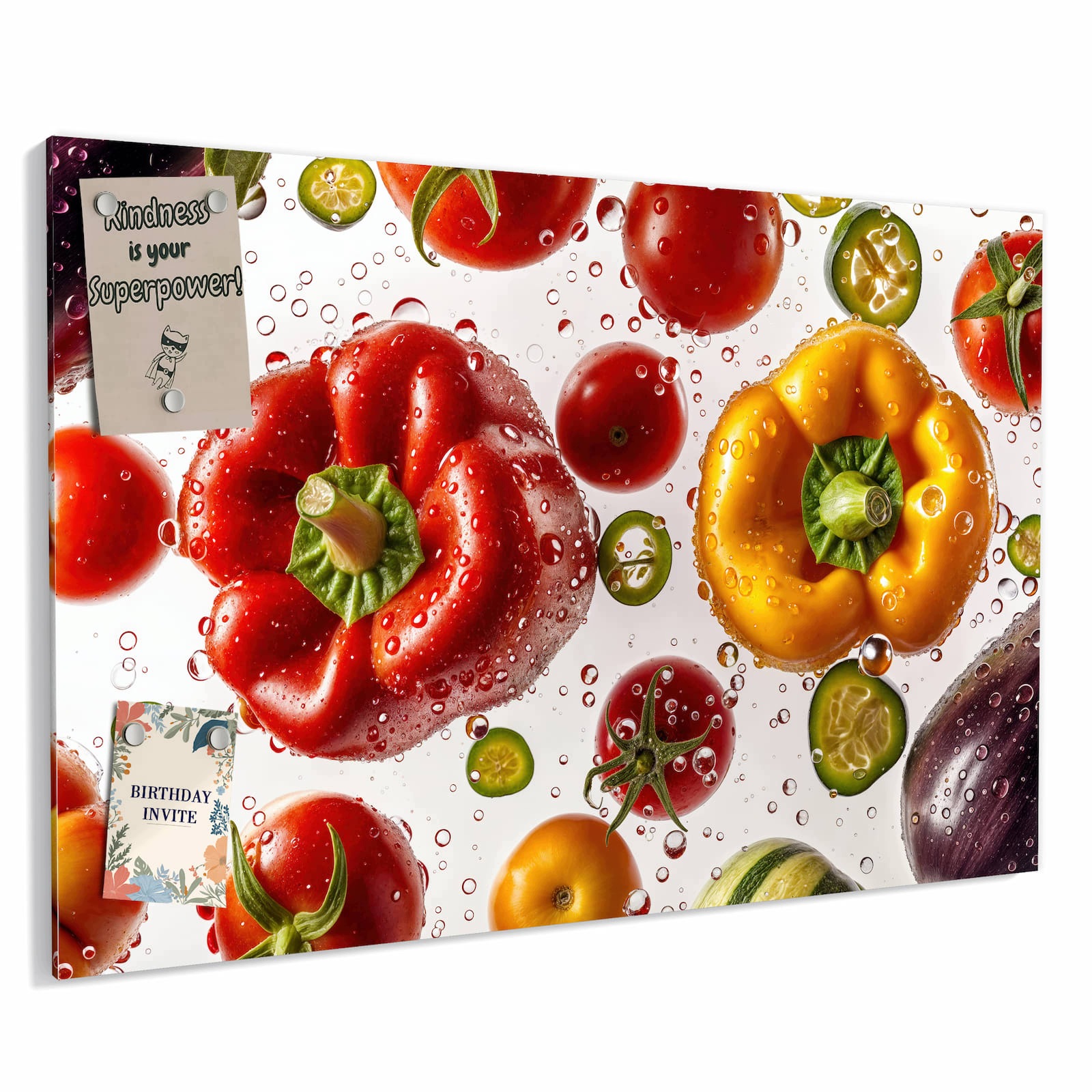 Magnetická tabule – obraz na zeď Barevná čerstvá zelenina | 60 × 40 cm