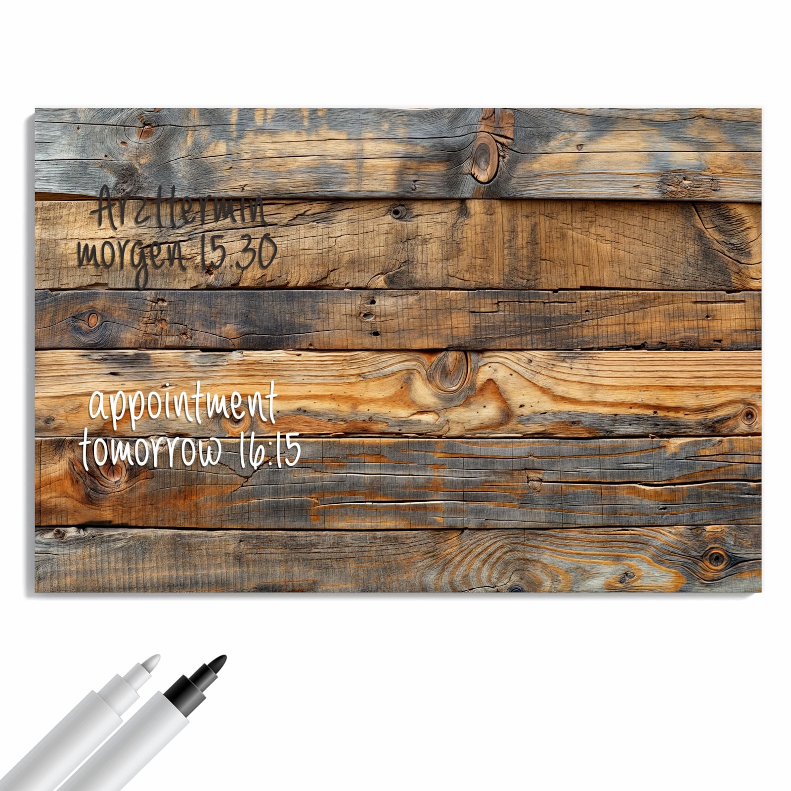 Magnetická tabule – obraz na zeď Efekt dřevěné stěny | 60 × 40 cm