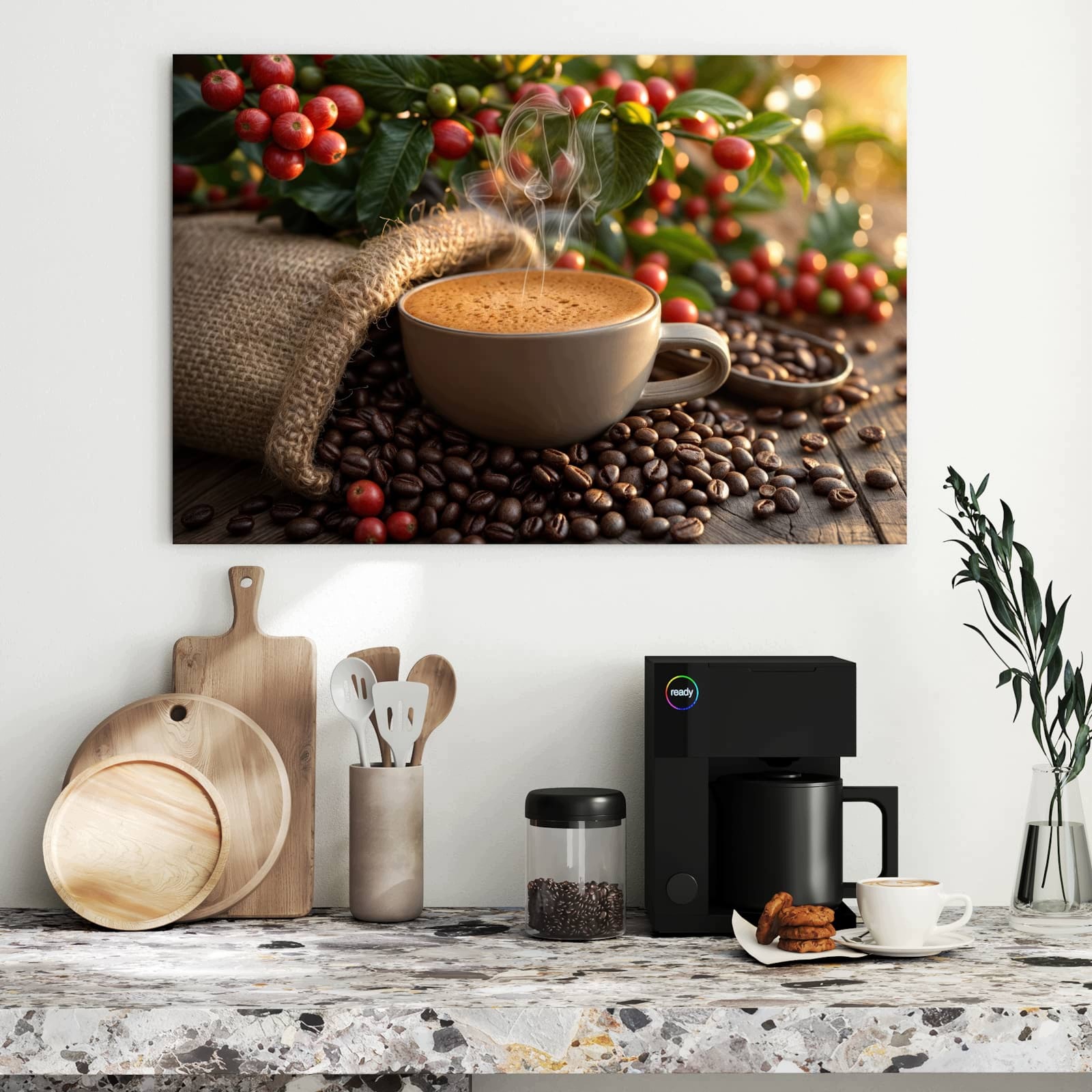 Magnetická tabule – obraz na zeď Sklizeň kávy | 90 × 60 cm