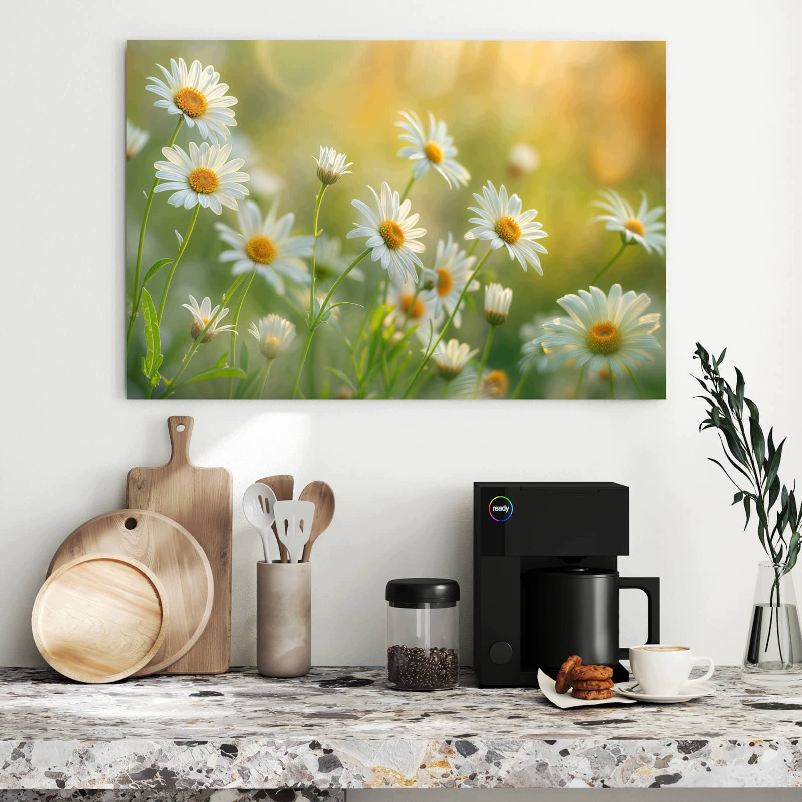 Magnetická tabule – obraz na zeď Kvetoucí sedmikrásky | 90 × 60 cm