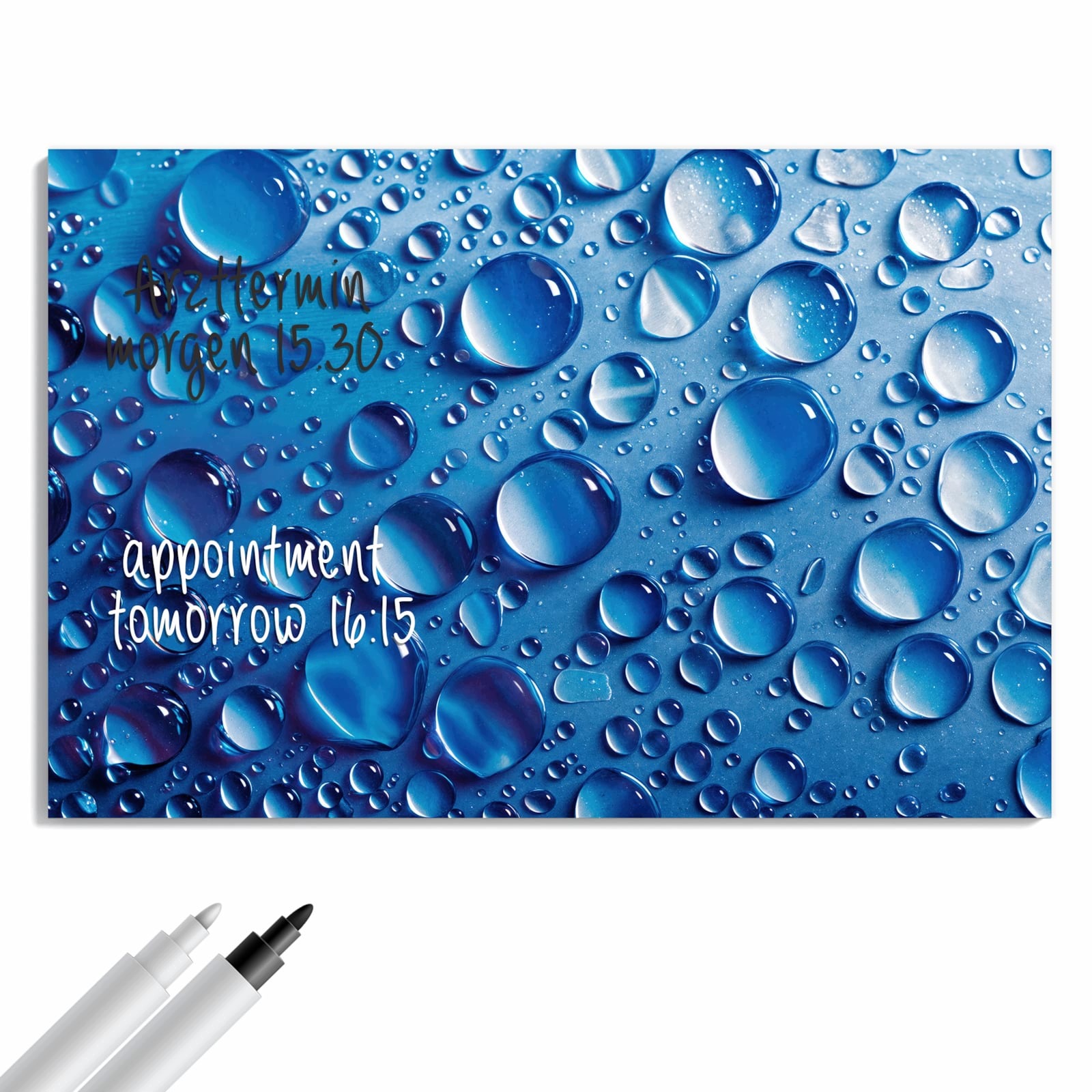 Magnetická tabule – obraz na zeď Kapky vody | 60 × 40 cm