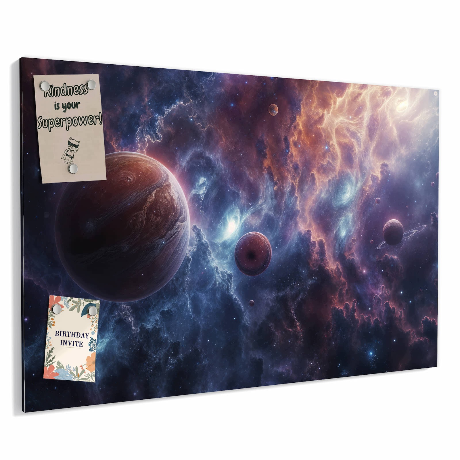 Magnetická tabule – obraz na zeď Galaktické světy | 60 × 40 cm
