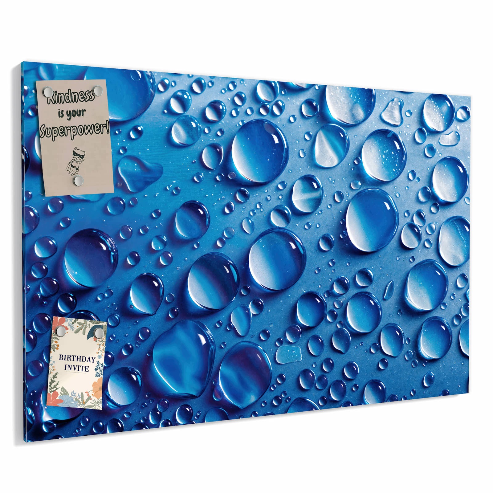 Magnetická tabule – obraz na zeď Kapky vody | 90 × 60 cm