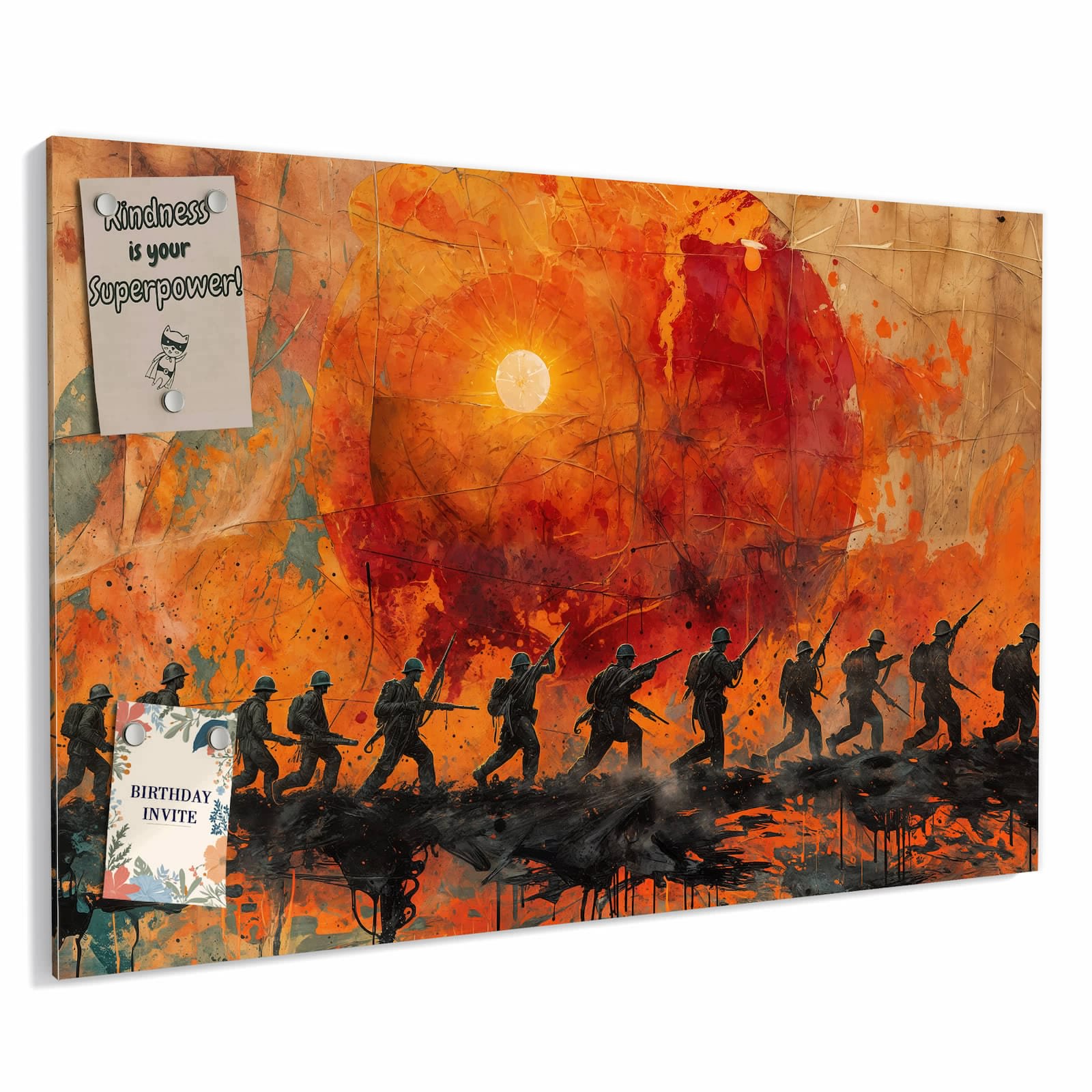 Magnetická tabule – obraz na zeď Čerstvé kiwi cákance | 60 × 40 cm