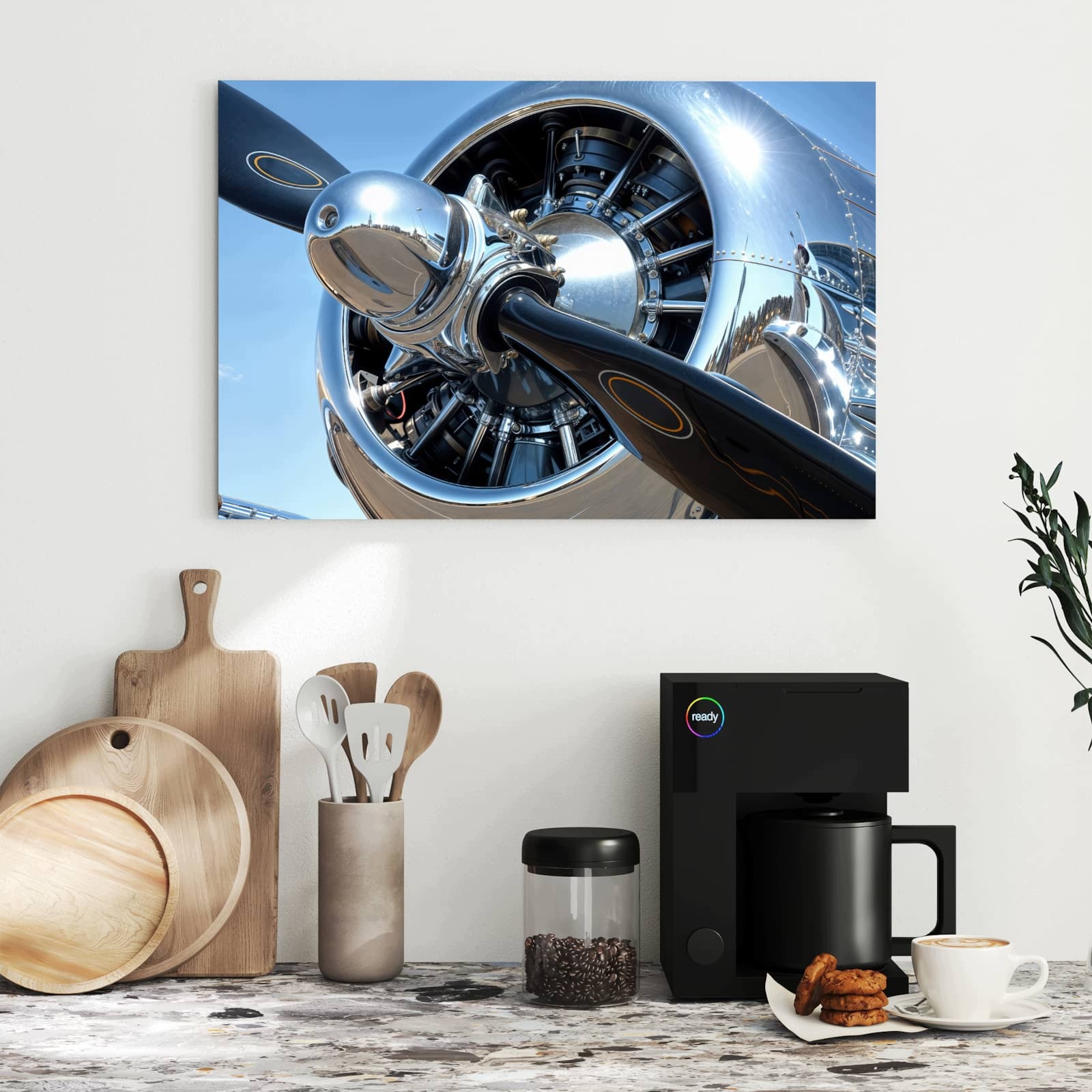Magnetická tabule – obraz na zeď Vrtule letadla | 60 × 40 cm