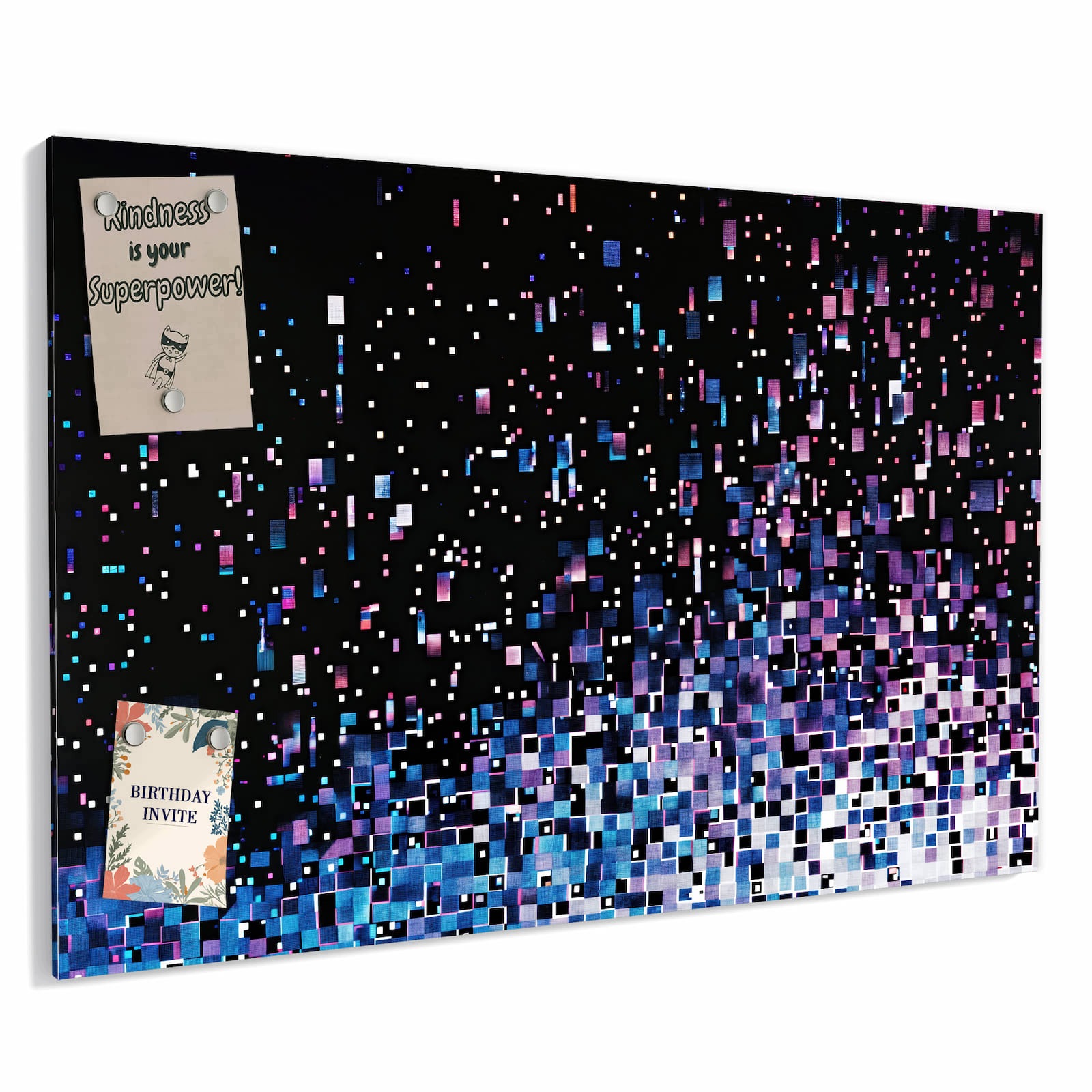 Magnetická tabule – obraz na zeď Pixelový vzor | 90 × 60 cm