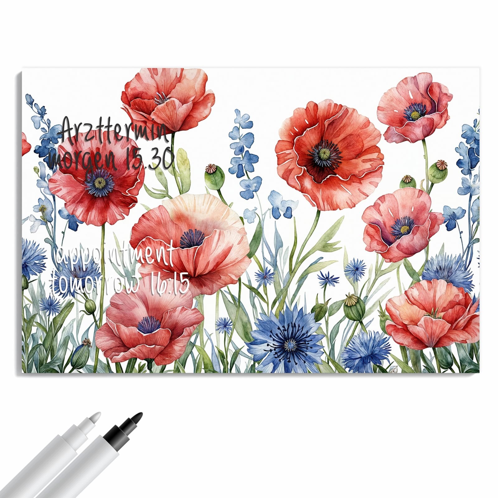 Magnetická tabule – obraz na zeď Zdobná květinová louka | 60 × 40 cm