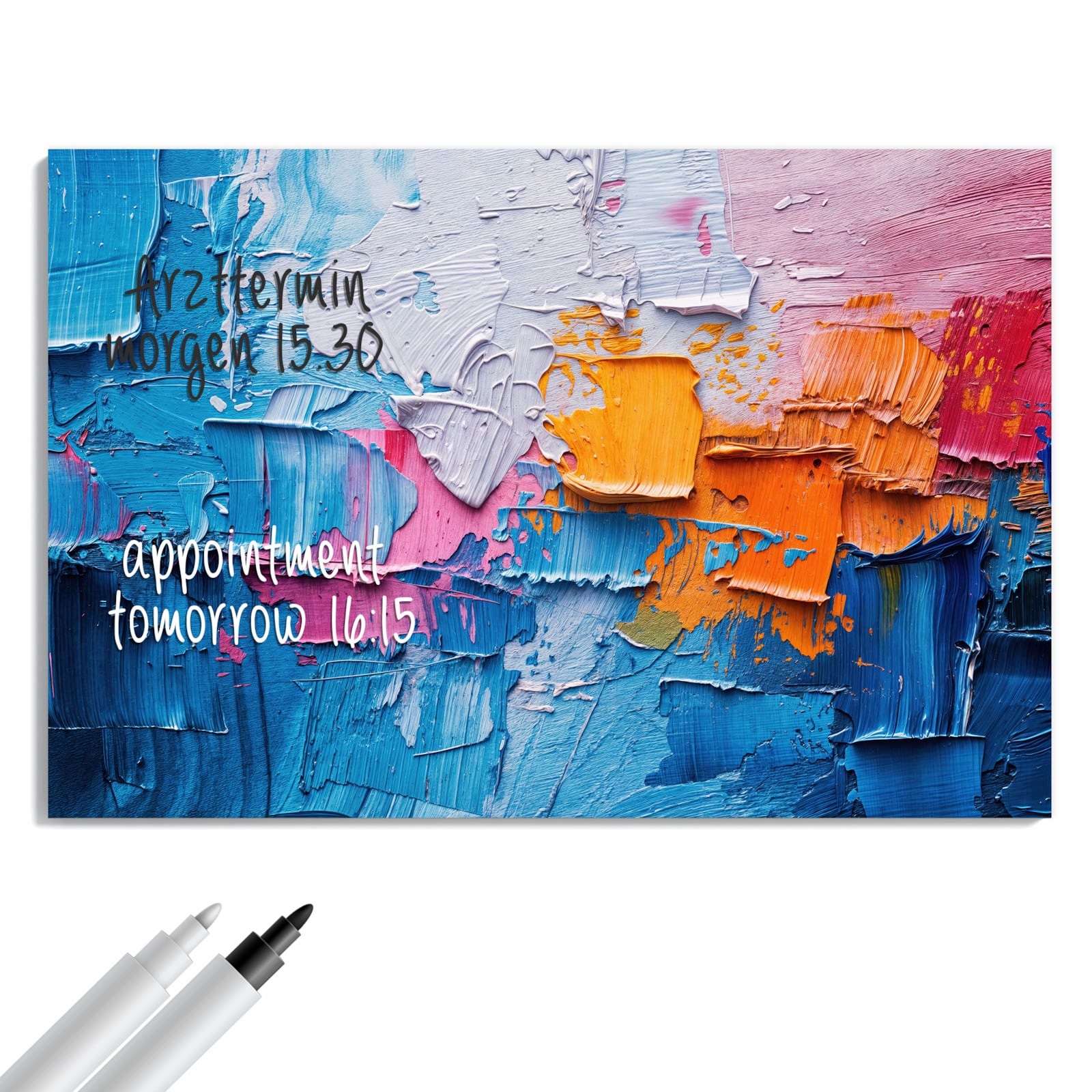 Magnetická tabule – obraz na zeď Struktura barevná grafika | 60 × 40 cm