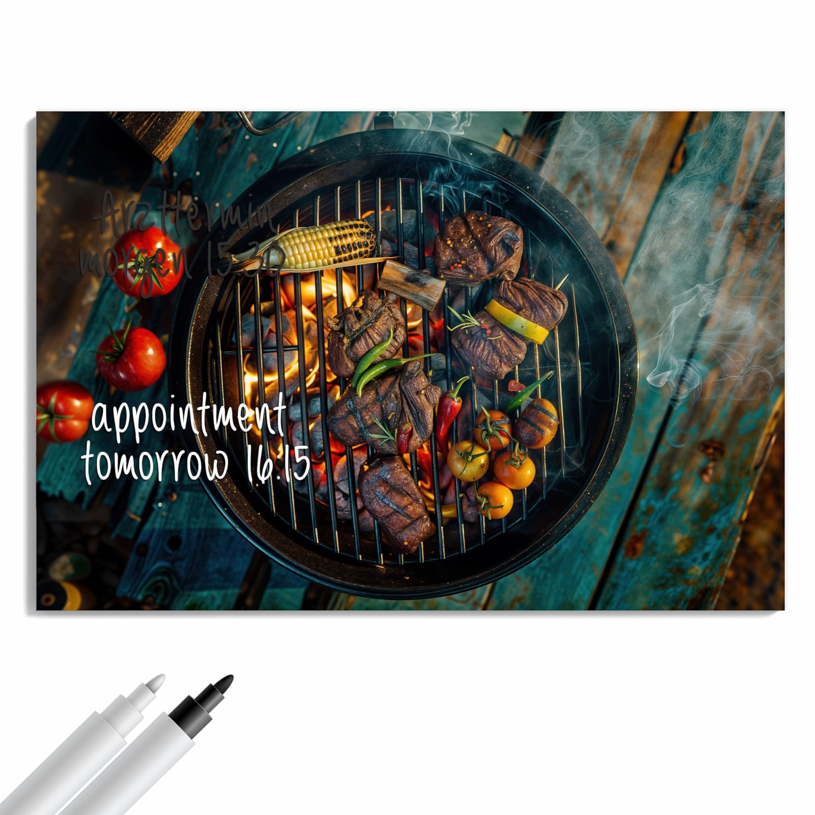 Magnetická tabule – obraz na zeď Letní grilování | 60 × 40 cm