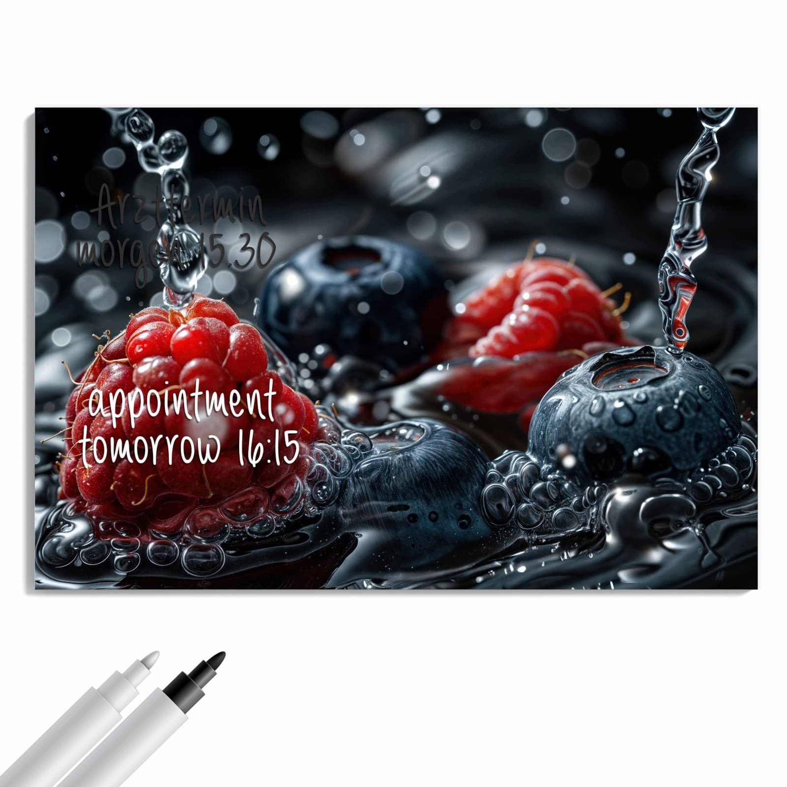 Magnetická tabule – obraz na zeď Ovoce ve vodě | 90 × 60 cm