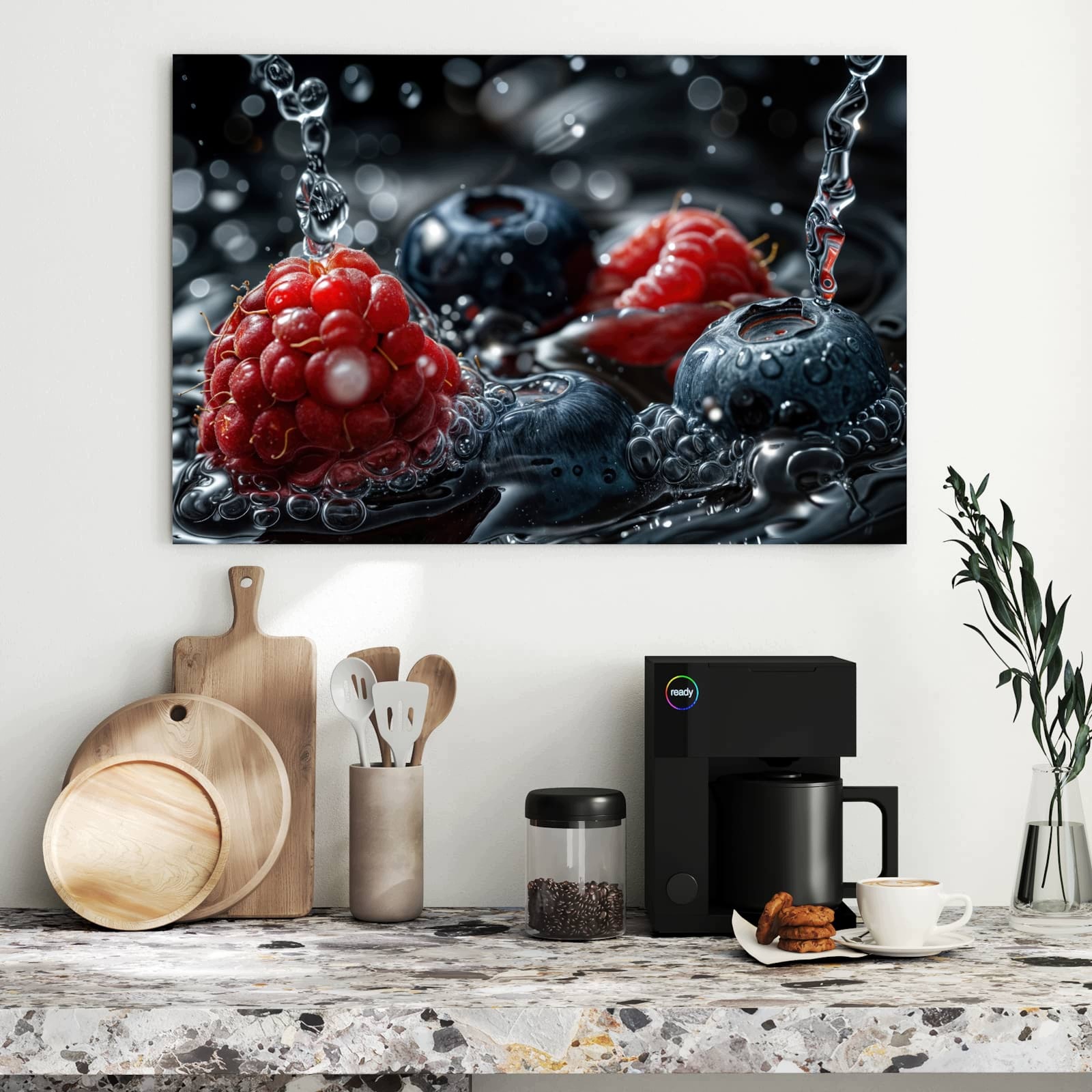 Magnetická tabule – obraz na zeď Ovoce ve vodě | 90 × 60 cm