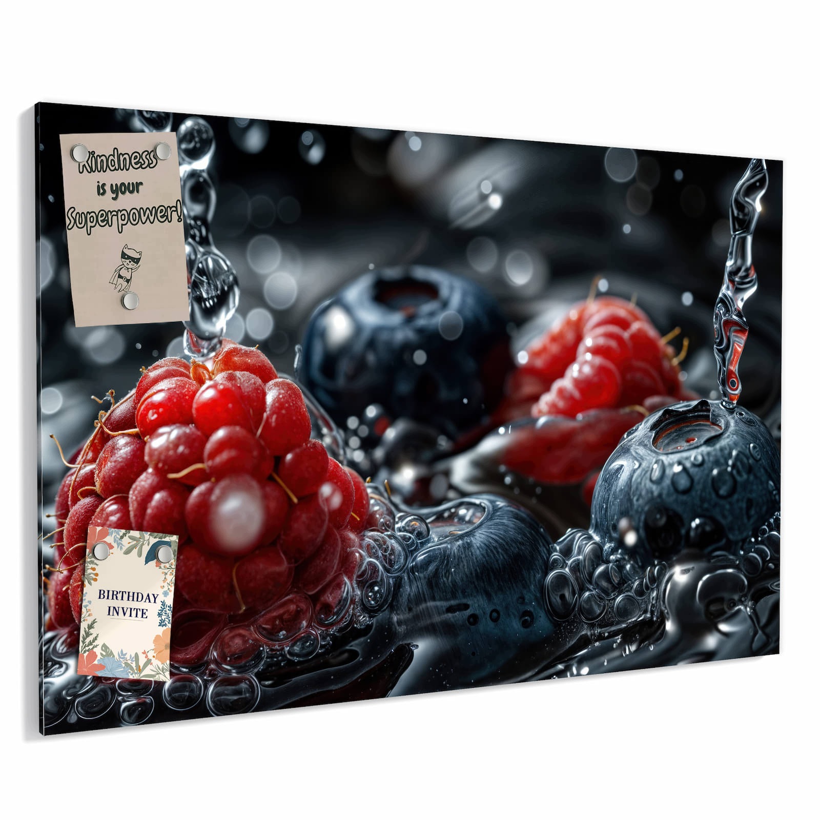 Magnetická tabule – obraz na zeď Ovoce ve vodě | 90 × 60 cm