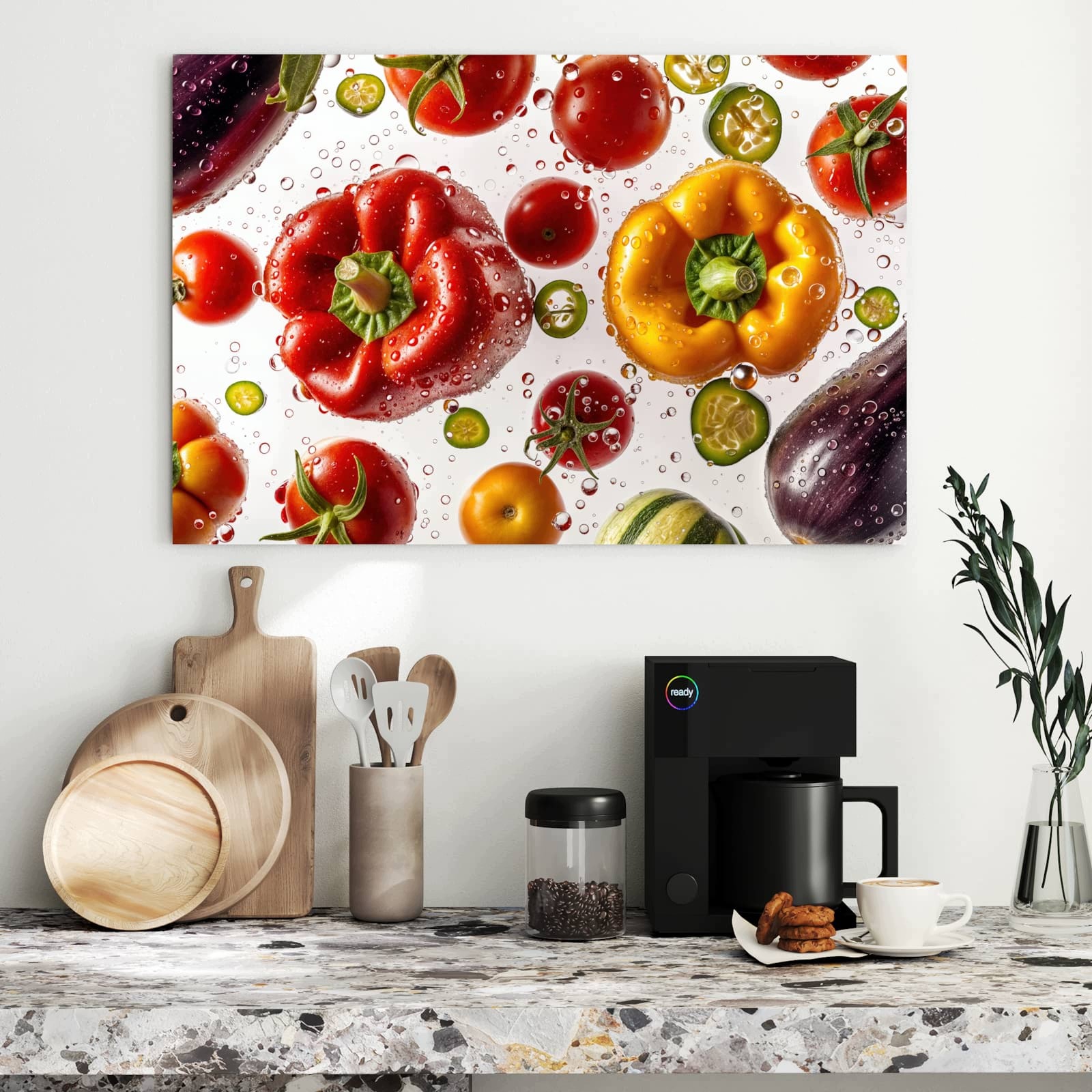 Magnetická tabule – obraz na zeď Barevná čerstvá zelenina | 90 × 60 cm