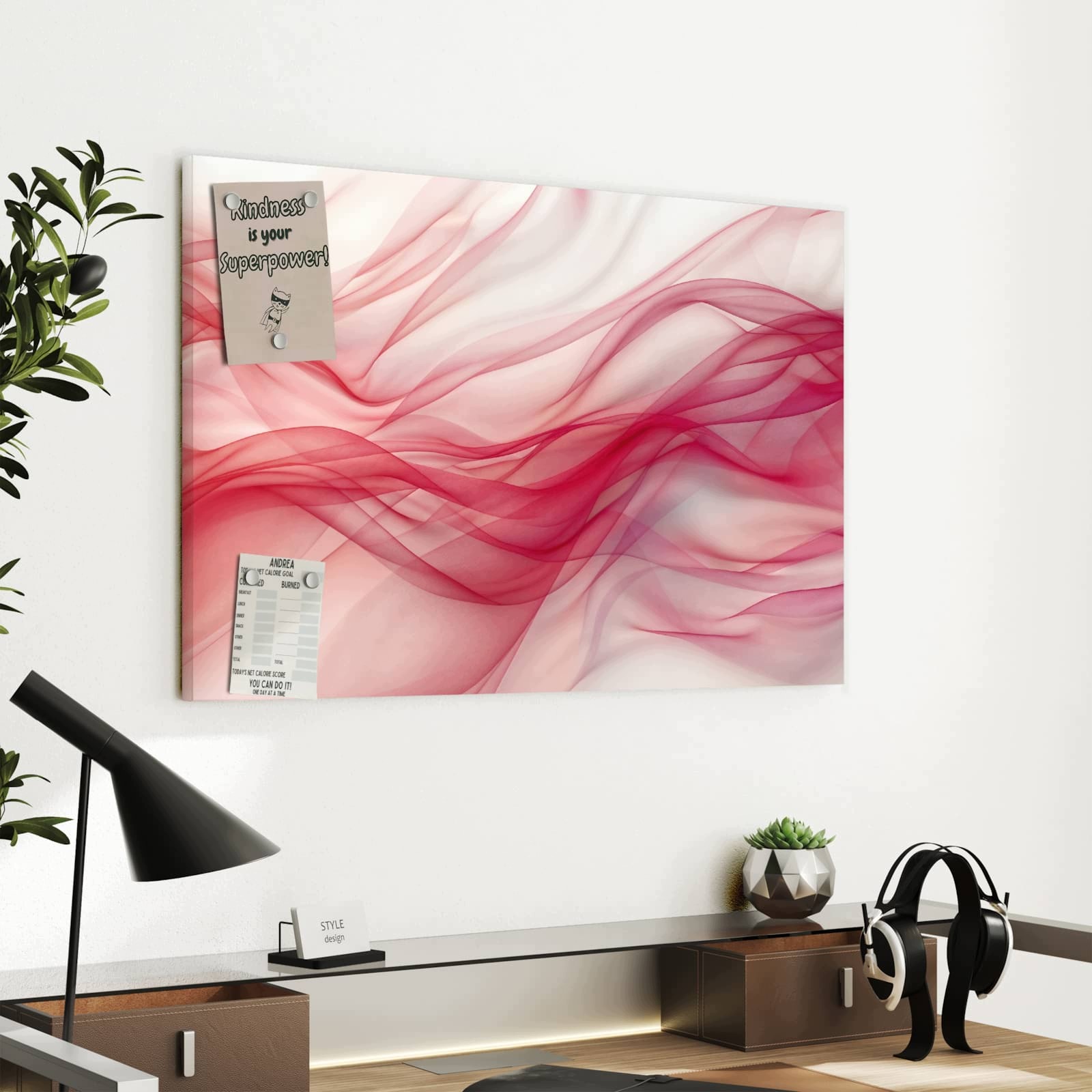 Magnetická tabule – obraz na zeď Hedvábný závěs | 60 × 40 cm