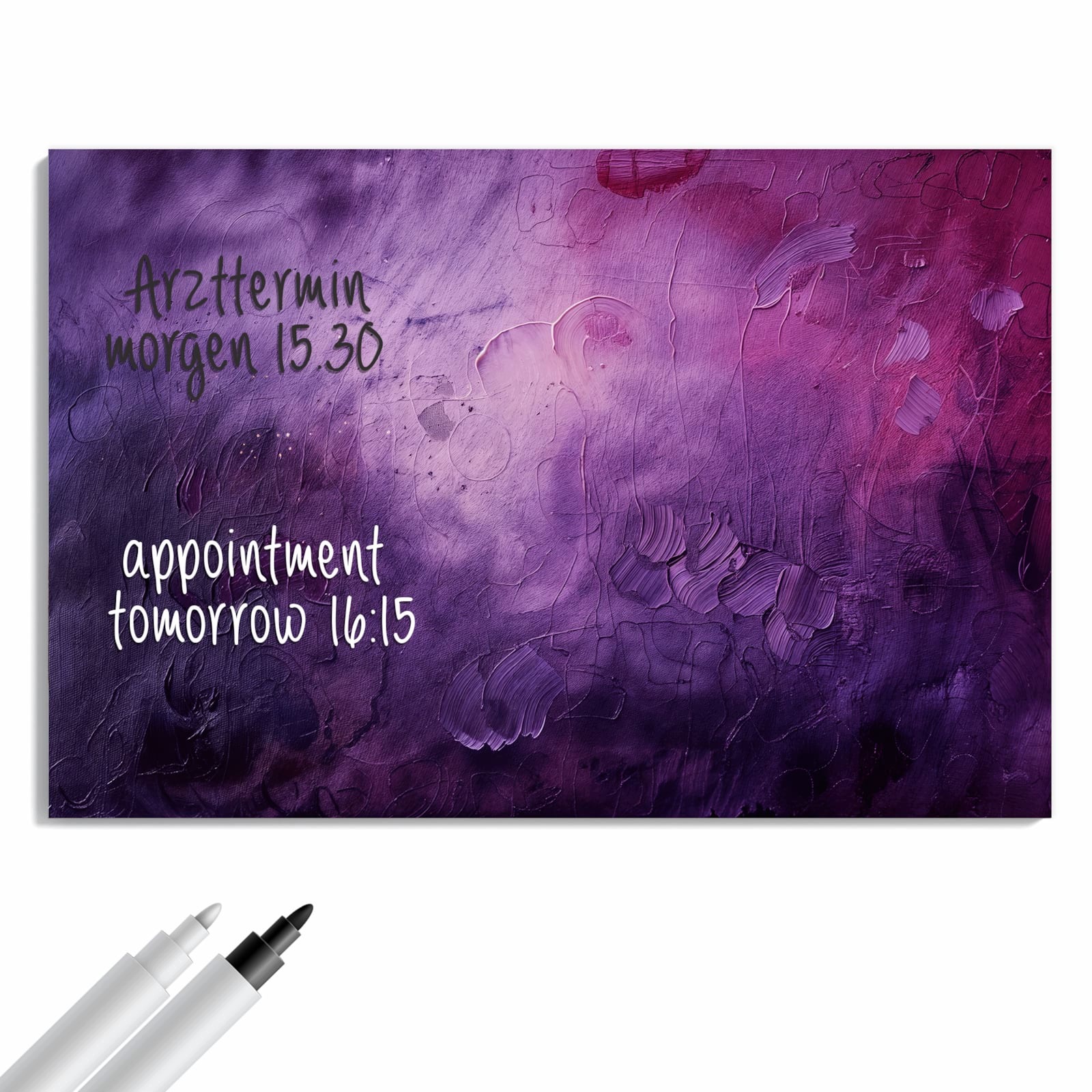 Magnetická tabule – obraz na zeď Fialová směs textur | 60 × 40 cm