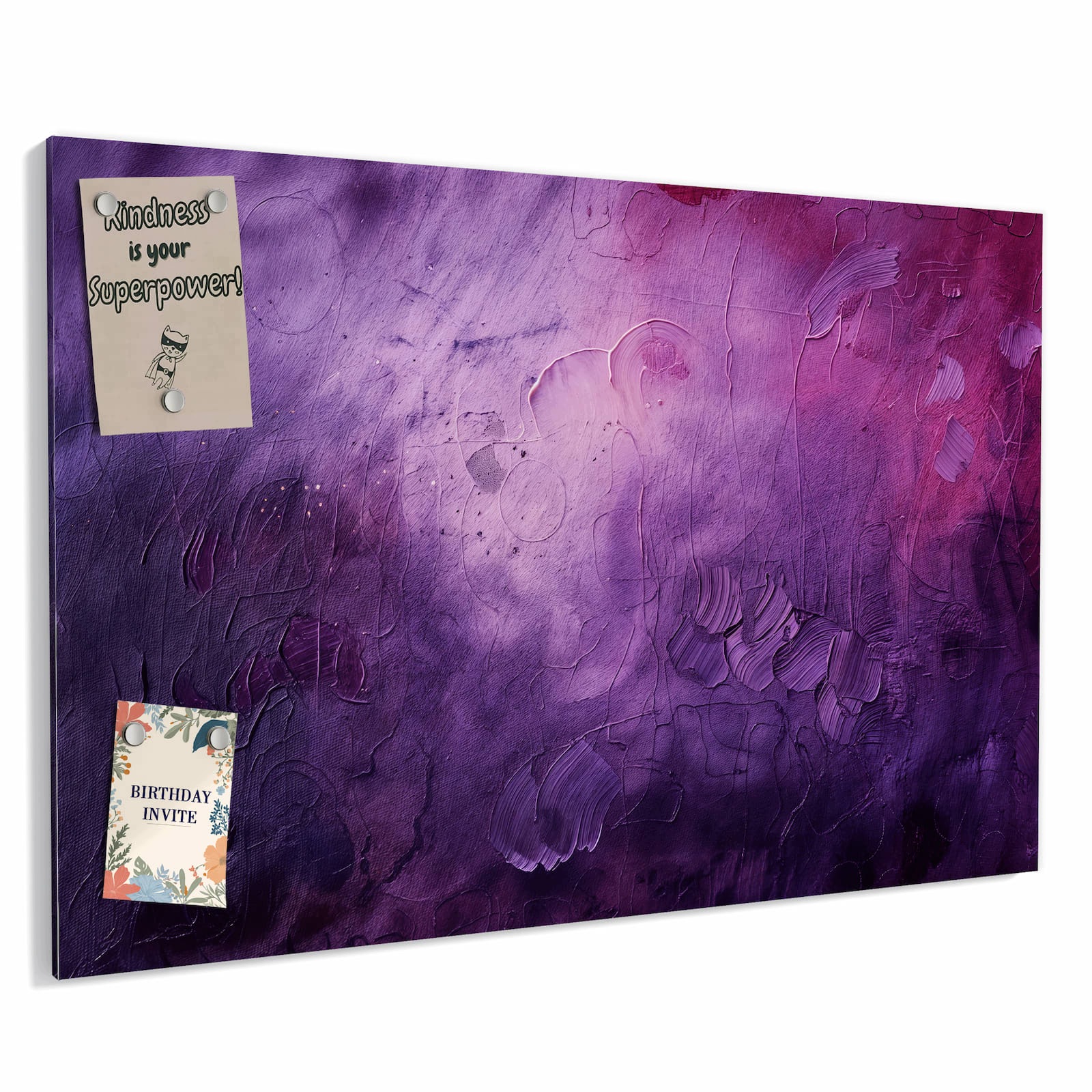 Magnetická tabule – obraz na zeď Fialová směs textur | 60 × 40 cm
