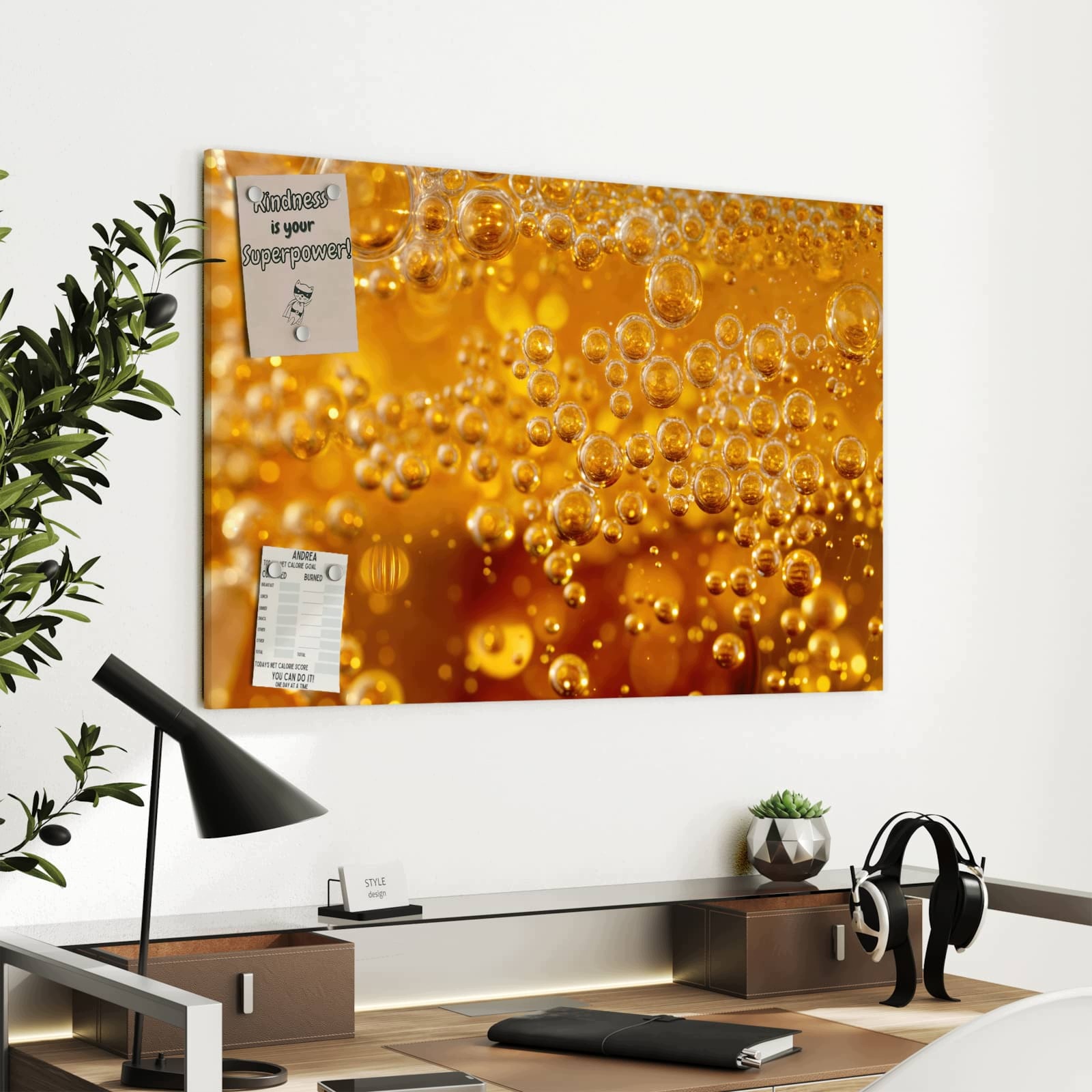 Magnetická tabule – obraz na zeď Čmáranice kov | 90 × 60 cm