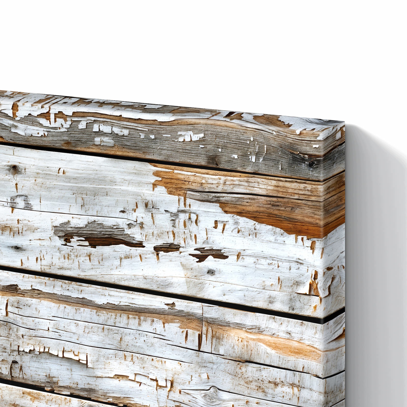 Magnetická tabule – obraz na zeď Bílá patina dřeva | 90 × 60 cm