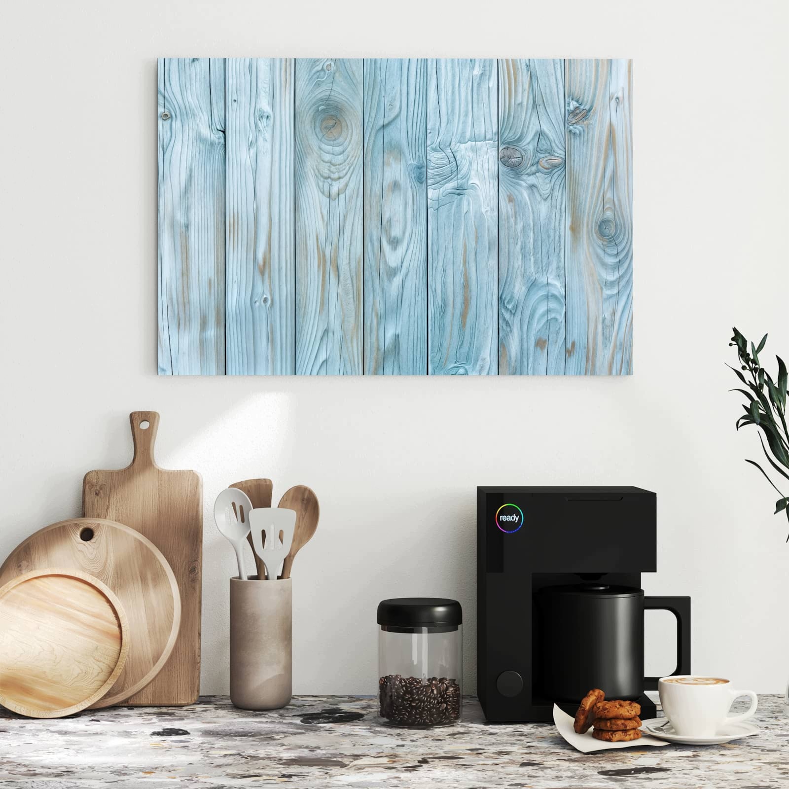 Magnetická tabule – obraz na zeď Dekor z prken | 60 × 40 cm