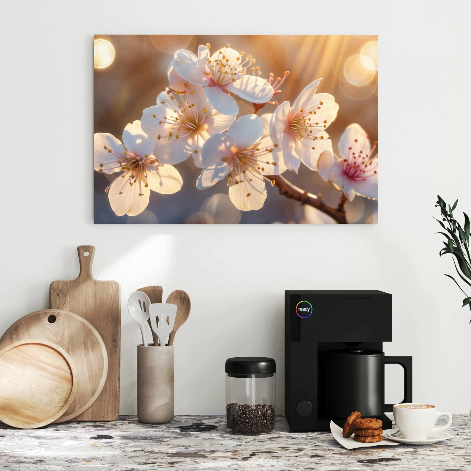 Magnetická tabule – obraz na zeď Květiny ve slunečním světle – motiv 1 | 60 × 40 cm