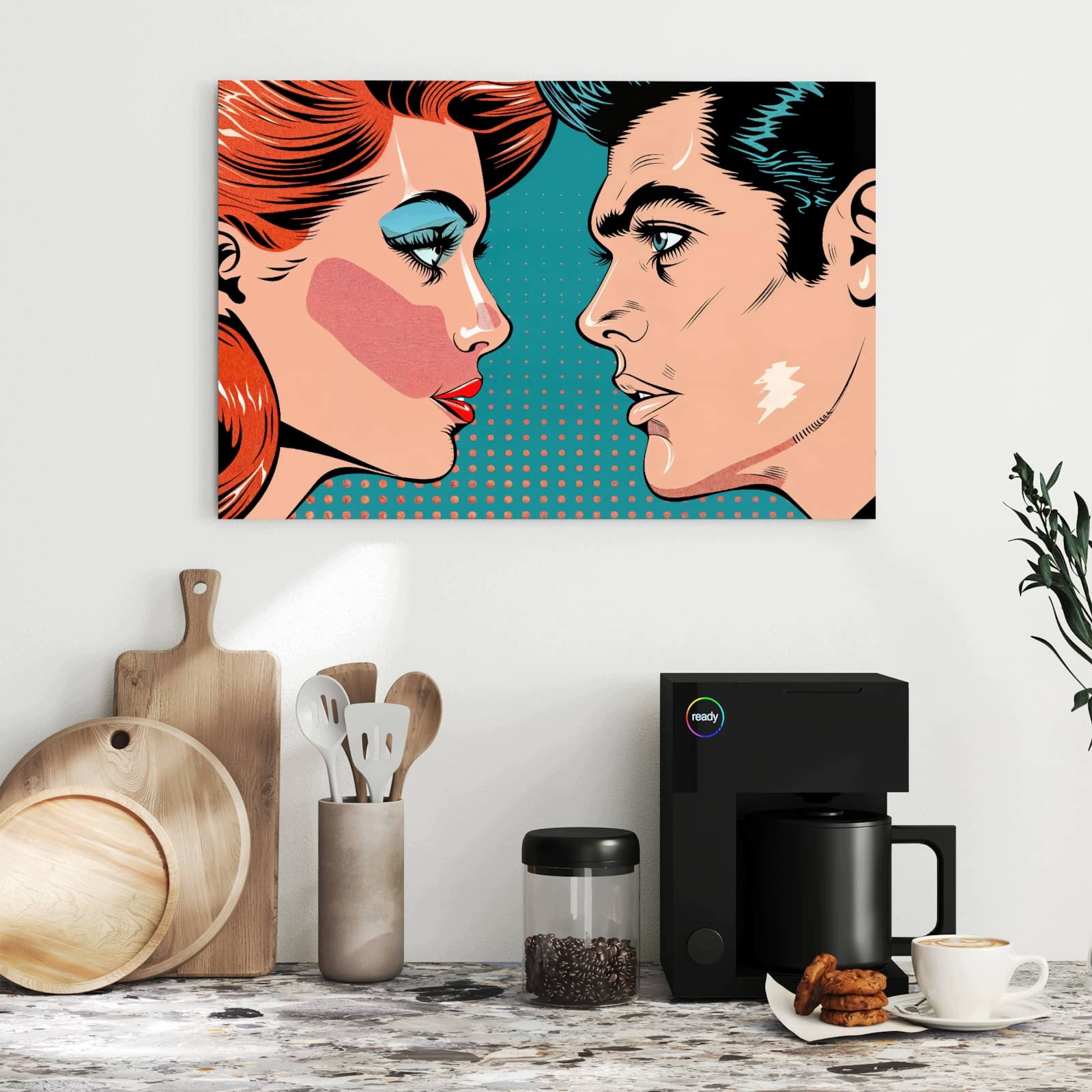 Magnetická tabule – obraz na zeď Pop umění – pár | 60 × 40 cm