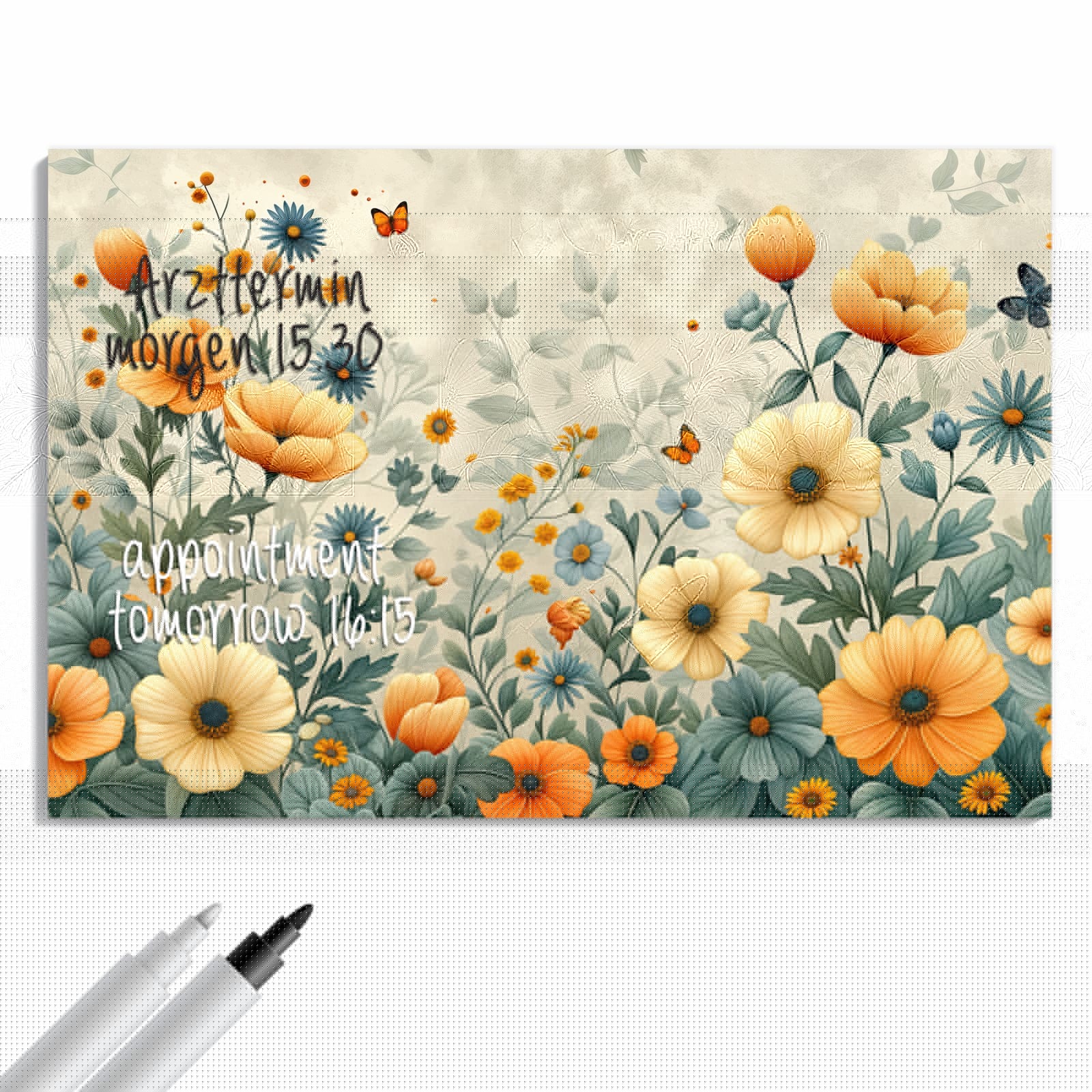 Magnetická tabule – obraz na zeď Květinová louka | 90 × 60 cm