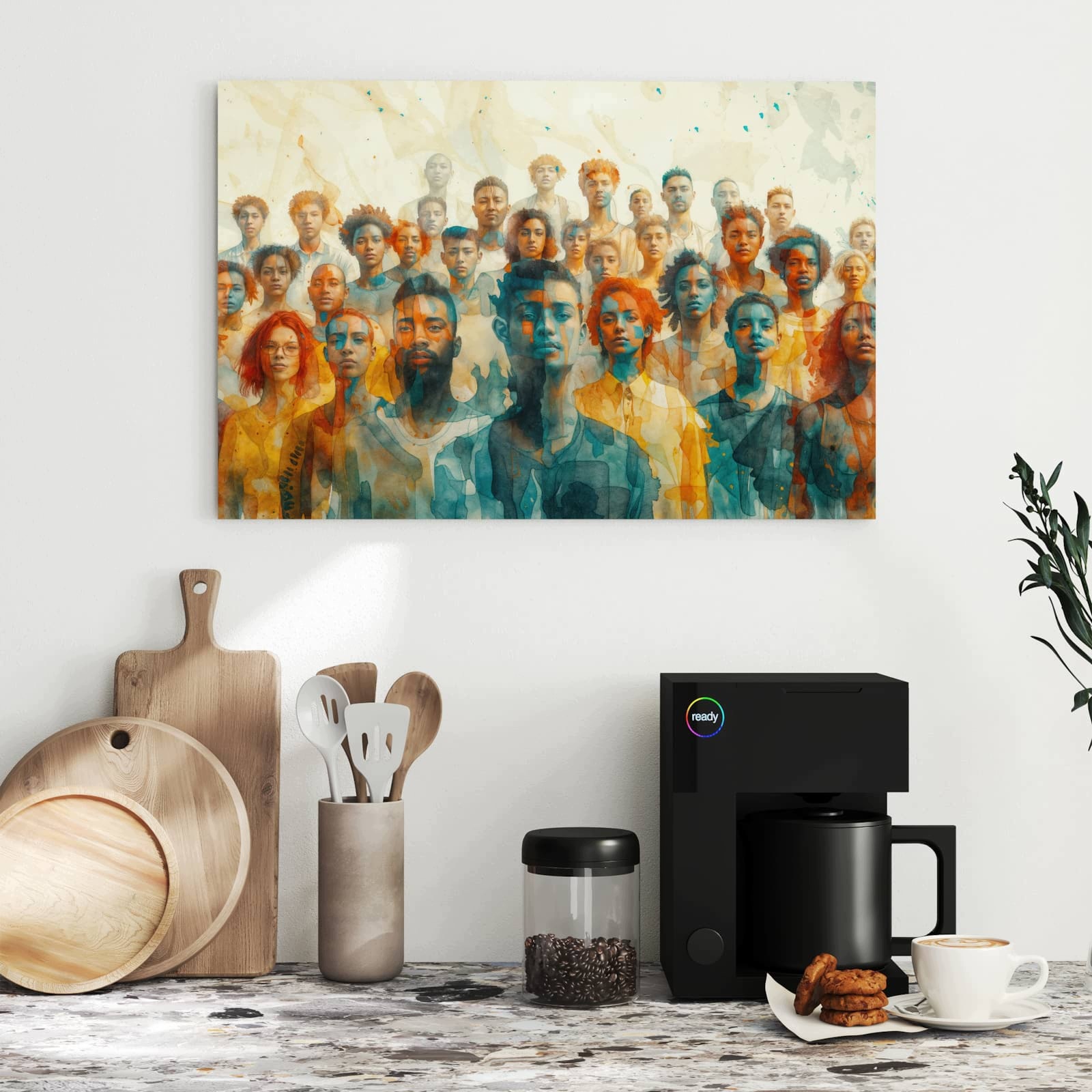 Magnetická tabule – obraz na zeď Květinová louka | 90 × 60 cm