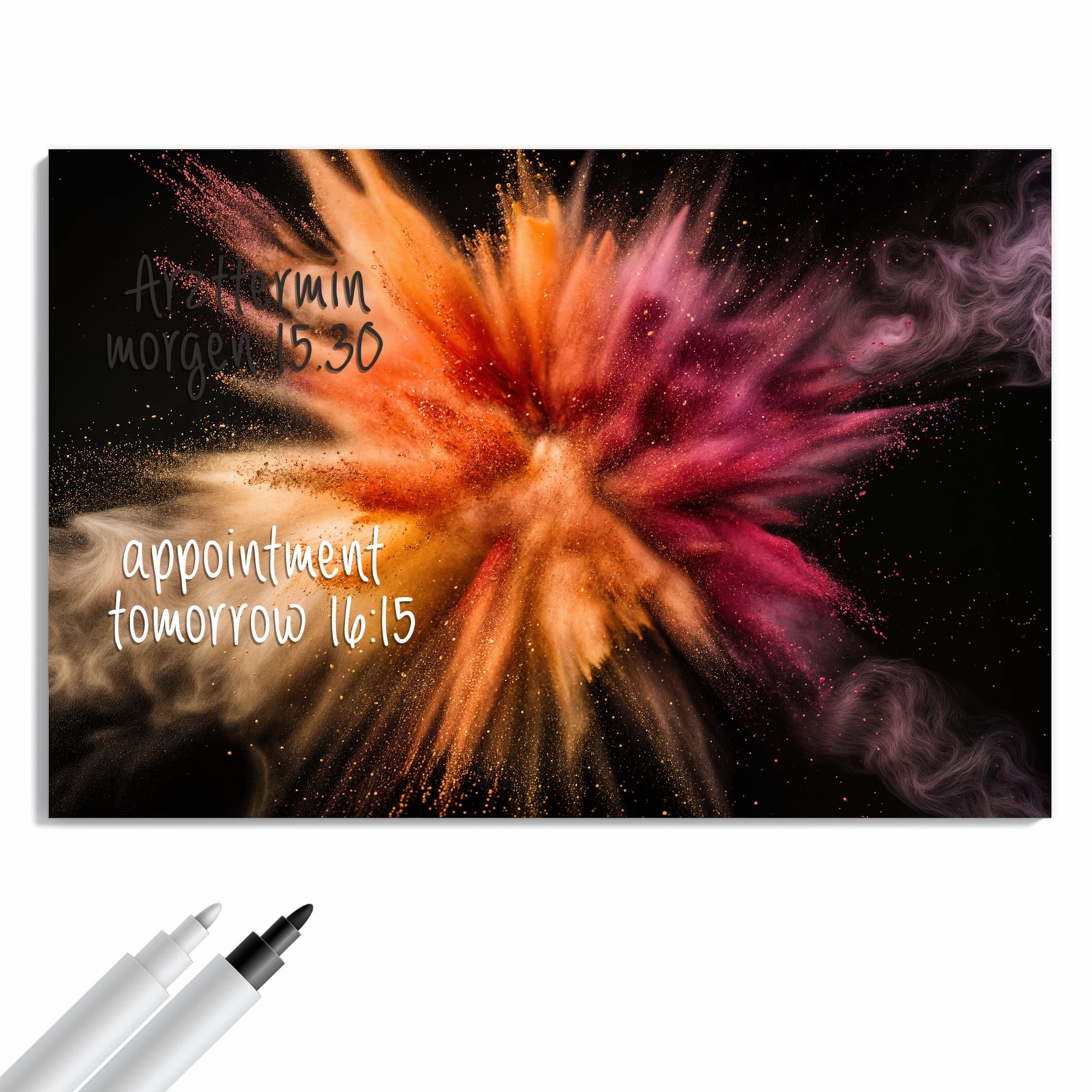 Magnetická tabule – obraz na zeď Jemné exploze barev | 60 × 40 cm