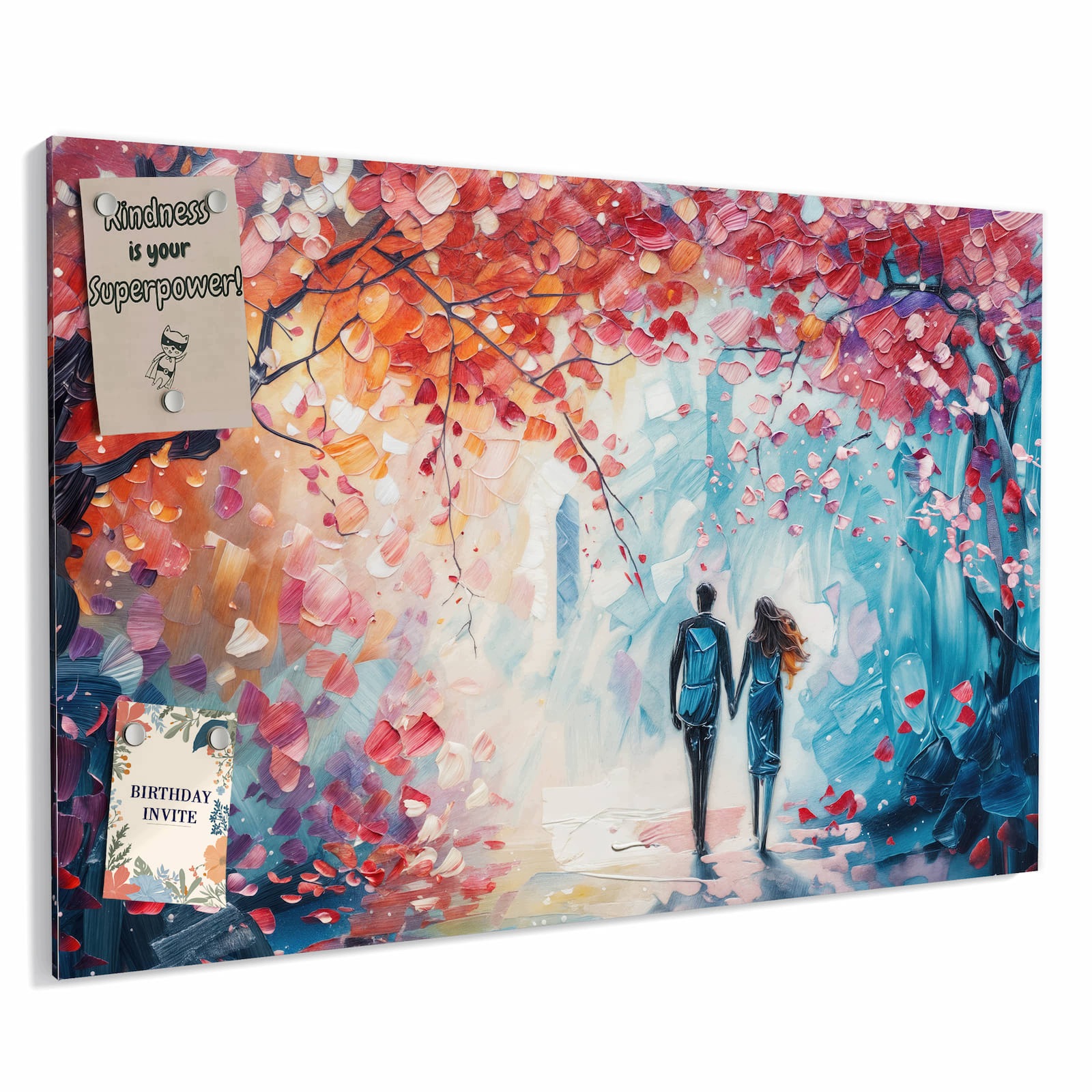 Magnetická tabule – obraz na zeď Podzimní procházka | 90 × 60 cm