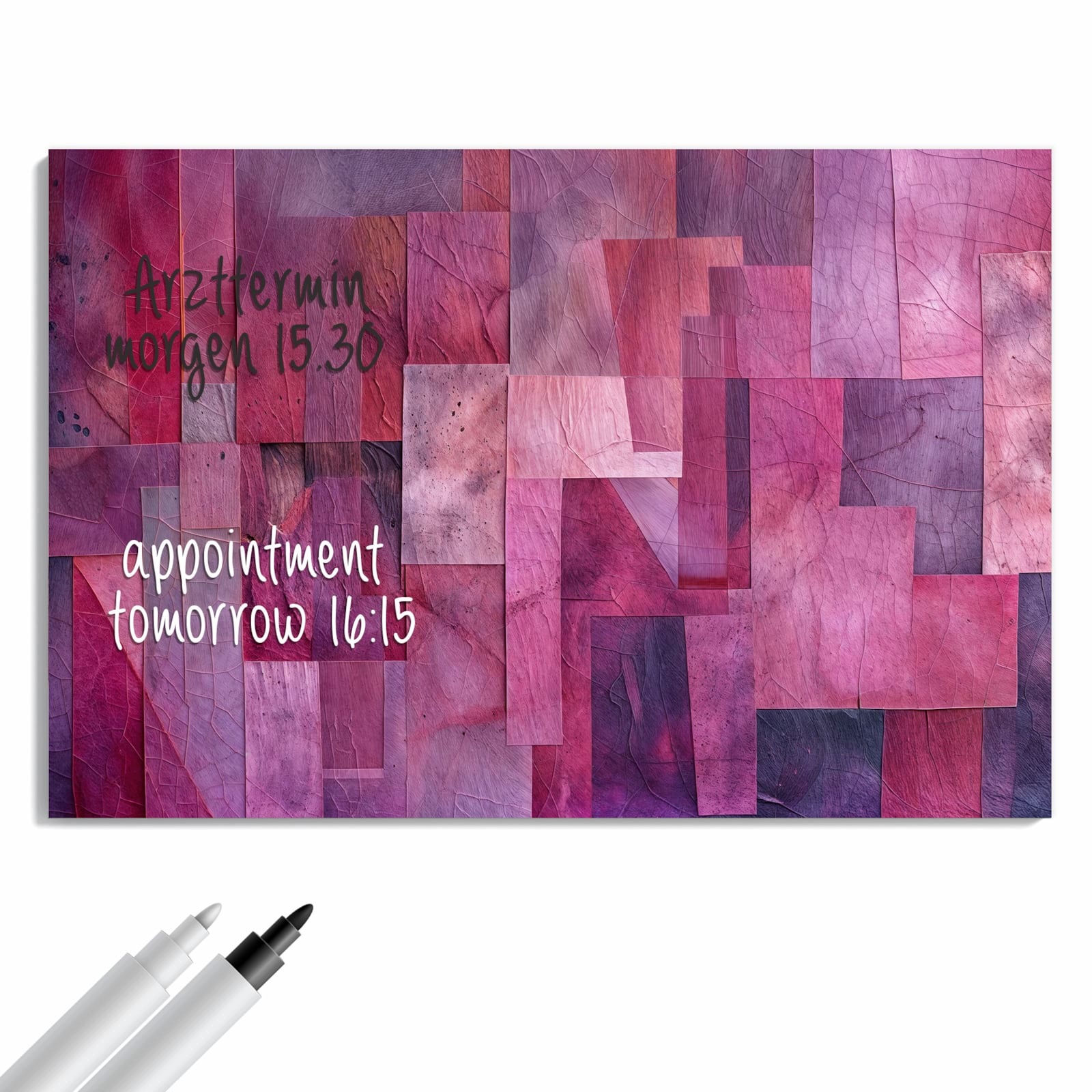 Magnetická tabule – obraz na zeď Abstraktní listy | 90 × 60 cm