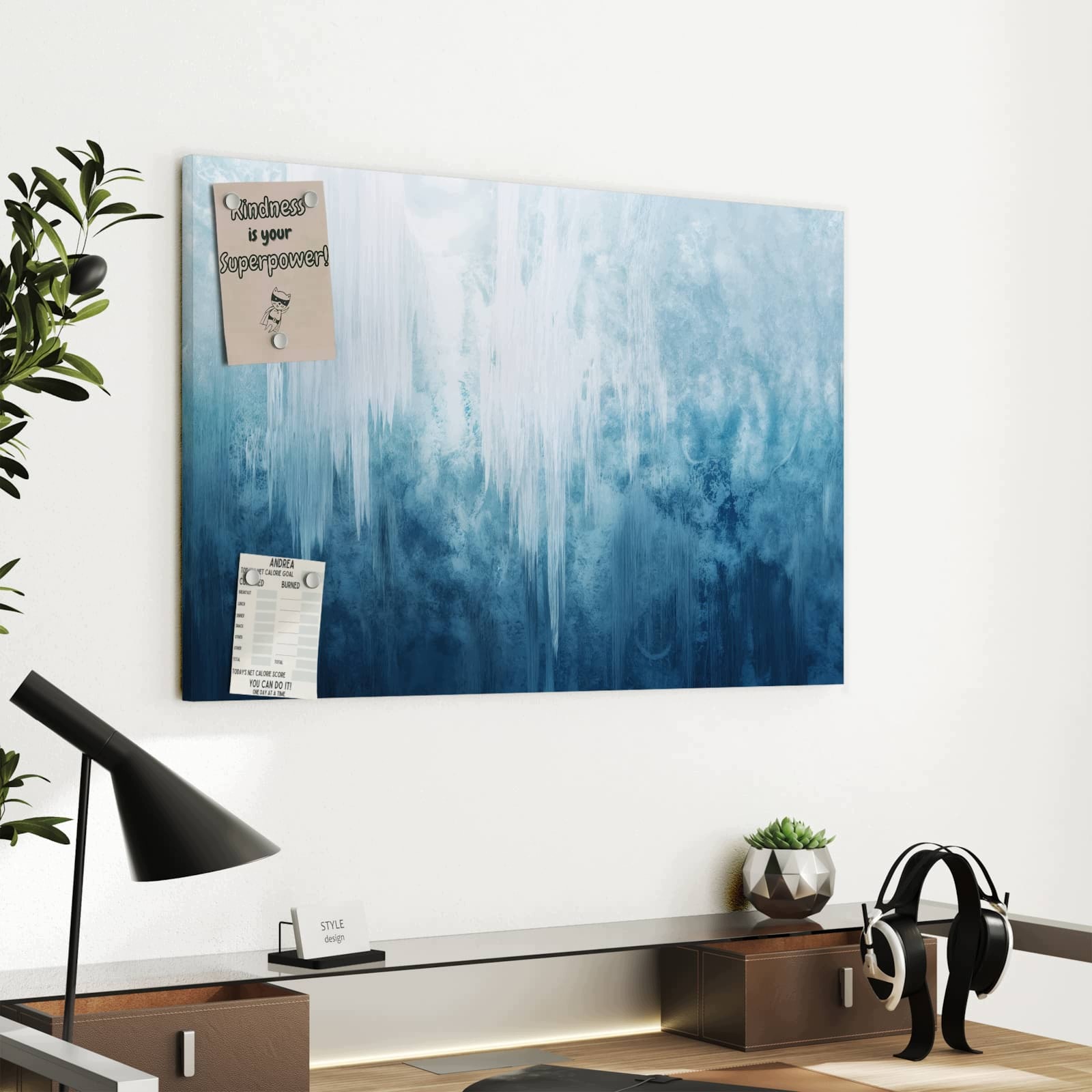 Magnetická tabule – obraz na zeď Zamrzlý vodopád | 60 × 40 cm