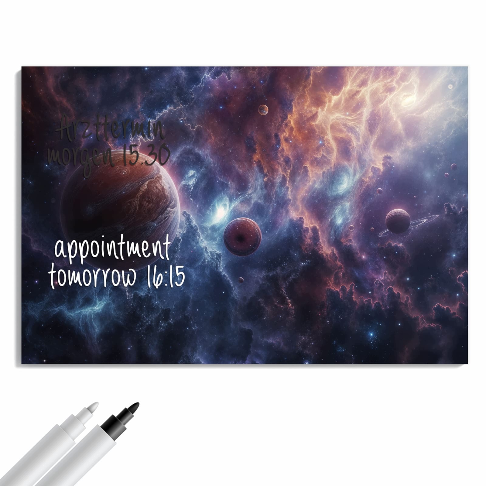 Magnetická tabule – obraz na zeď Galaktické světy | 90 × 60 cm