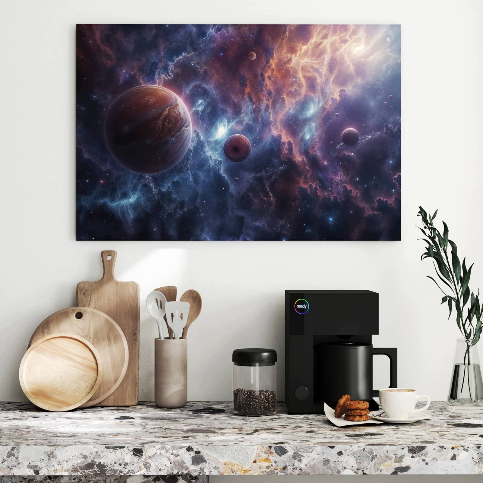 Magnetická tabule – obraz na zeď Galaktické světy | 90 × 60 cm
