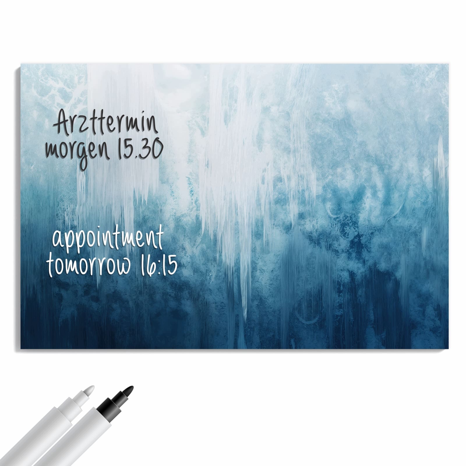 Magnetická tabule – obraz na zeď Zamrzlý vodopád | 90 × 60 cm