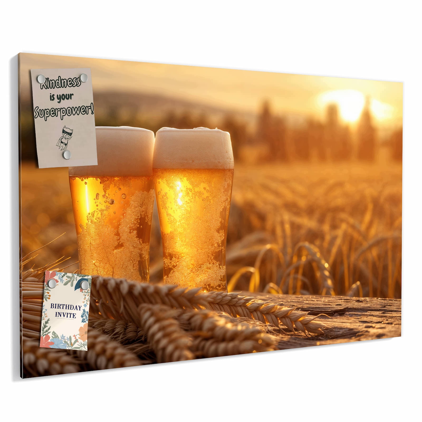 Magnetická tabule – obraz na zeď Zlaté podzimní listy | 90 × 60 cm