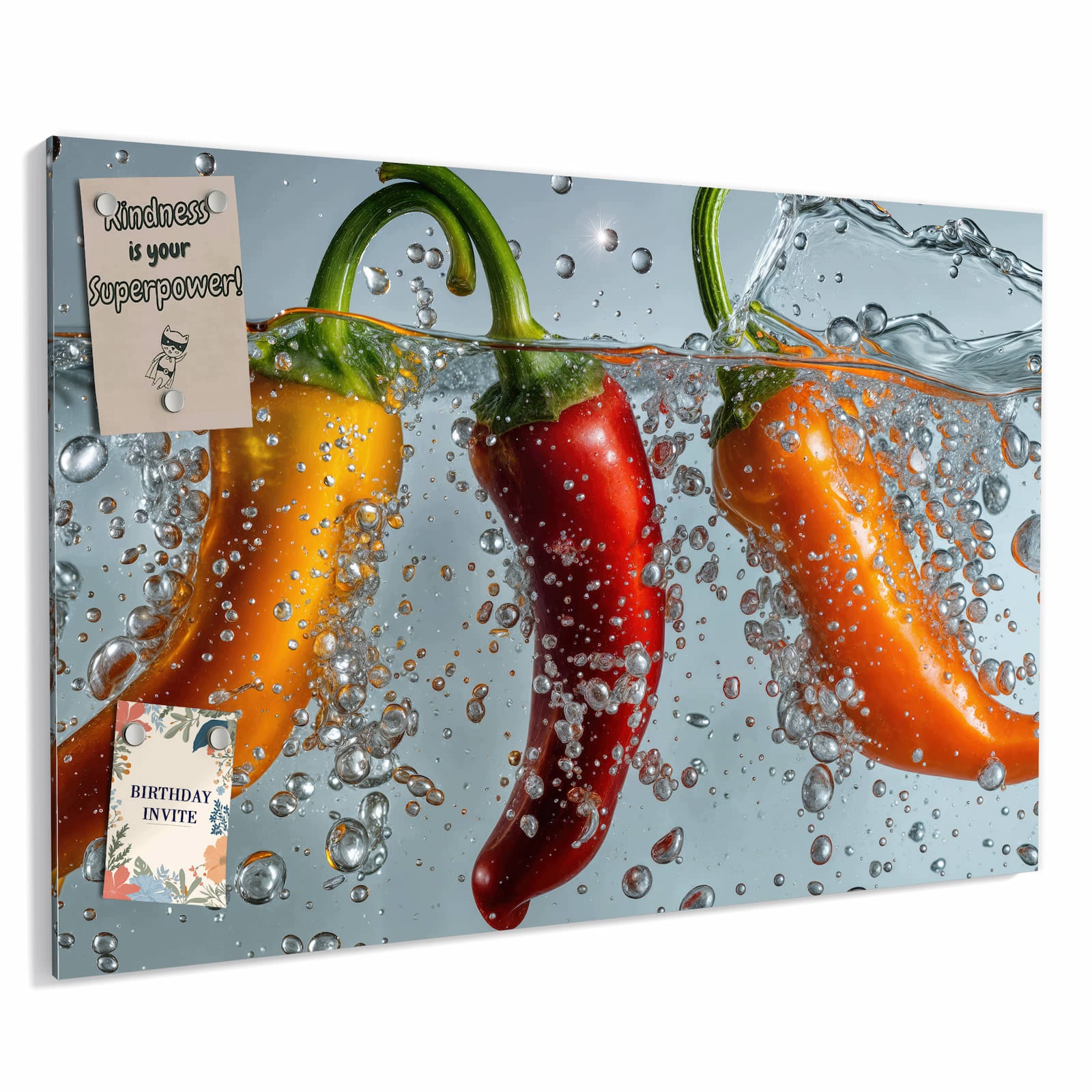 Magnetická tabule – obraz na zeď Barevné plátno | 60 × 40 cm