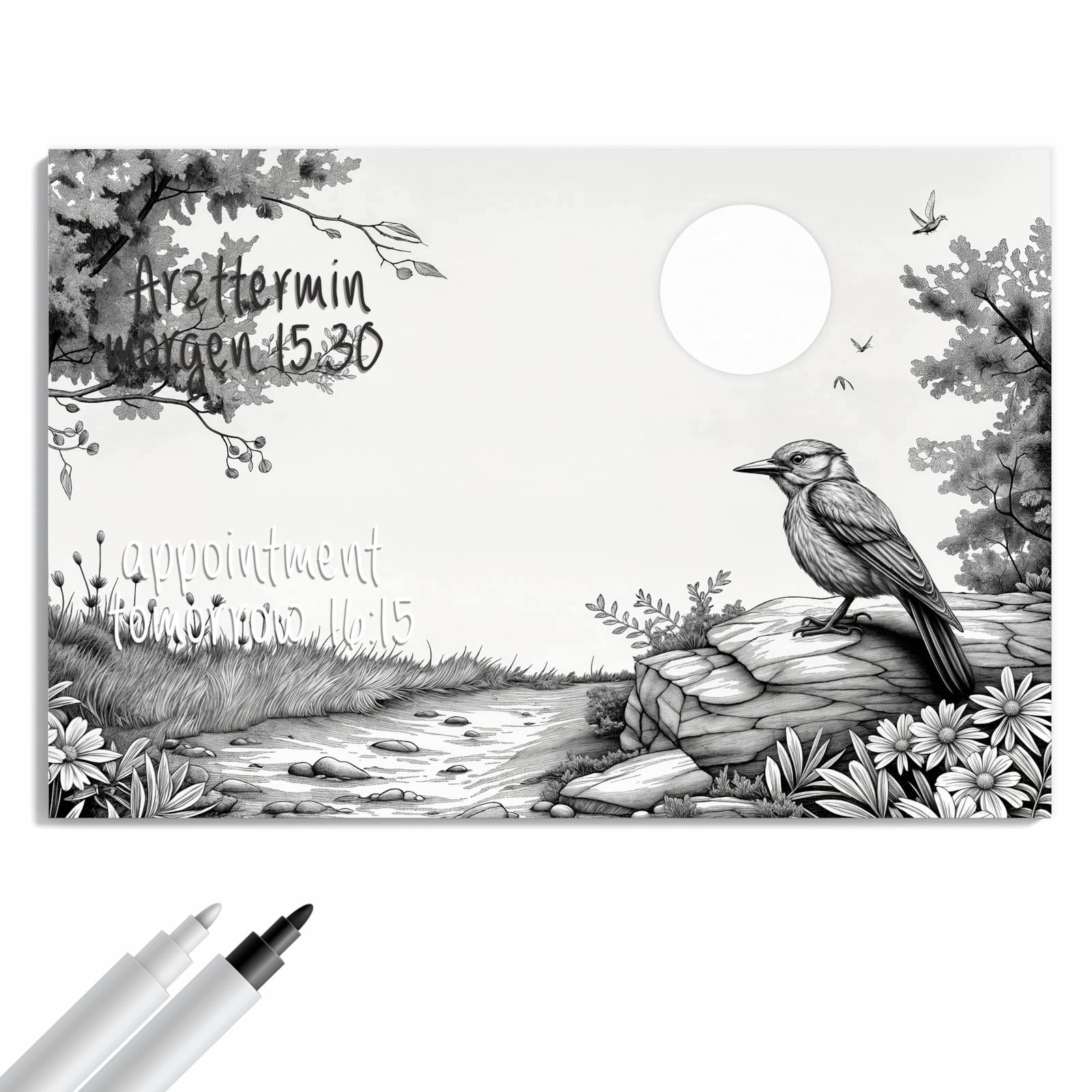 Magnetická tabule – obraz na zeď Příroda ilustrace | 90 × 60 cm