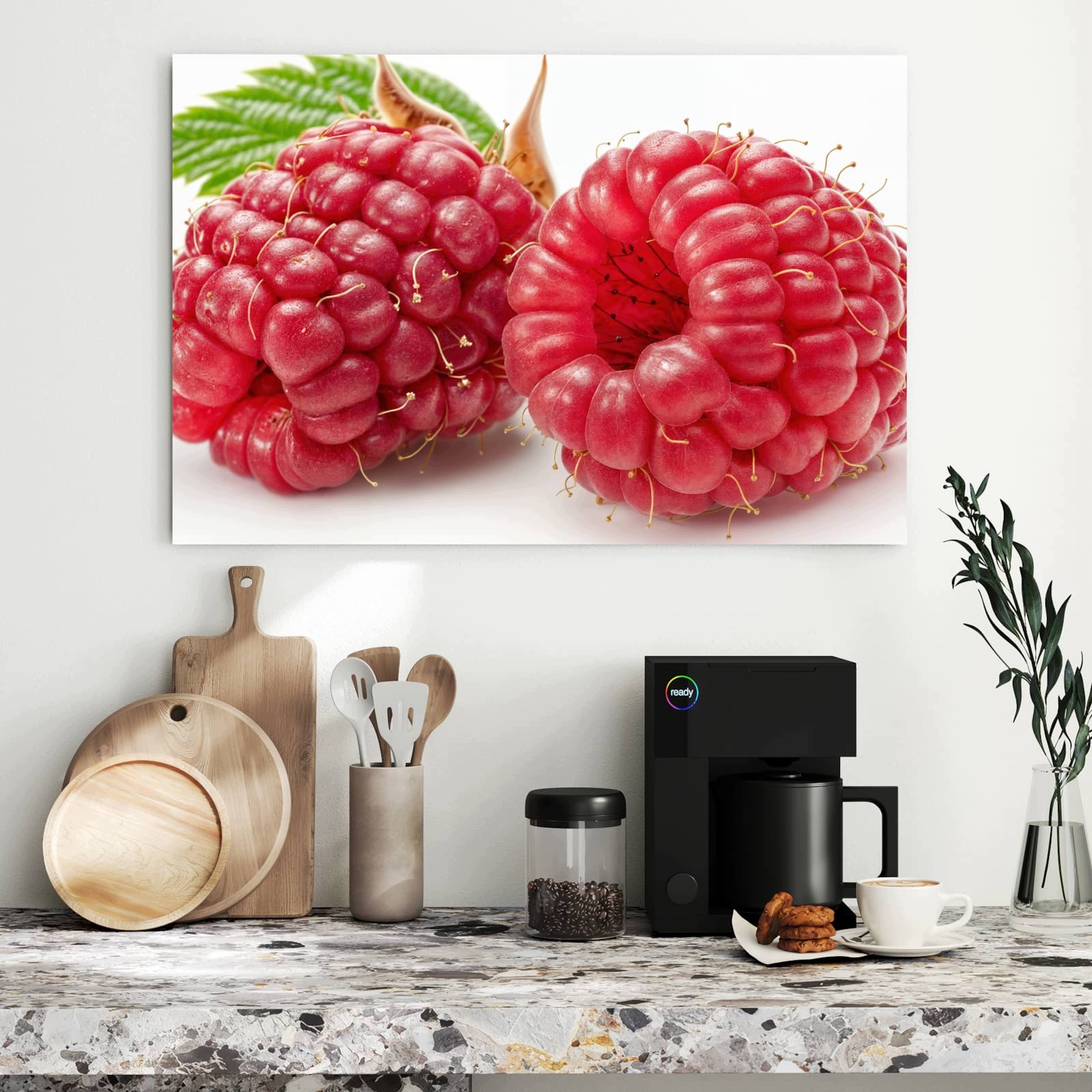 Magnetická tabule – obraz na zeď List maliny | 90 × 60 cm