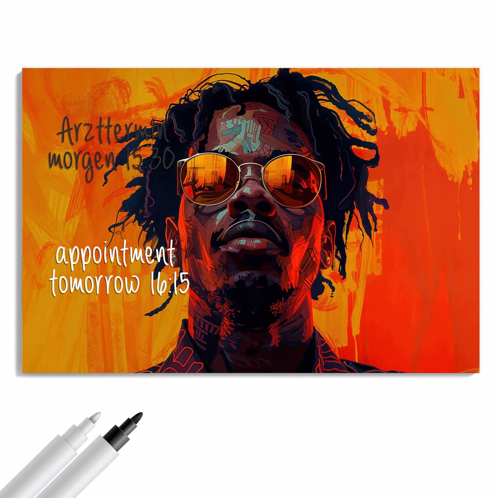 Magnetická tabule – obraz na zeď Umělecký vzhled | 90 × 60 cm