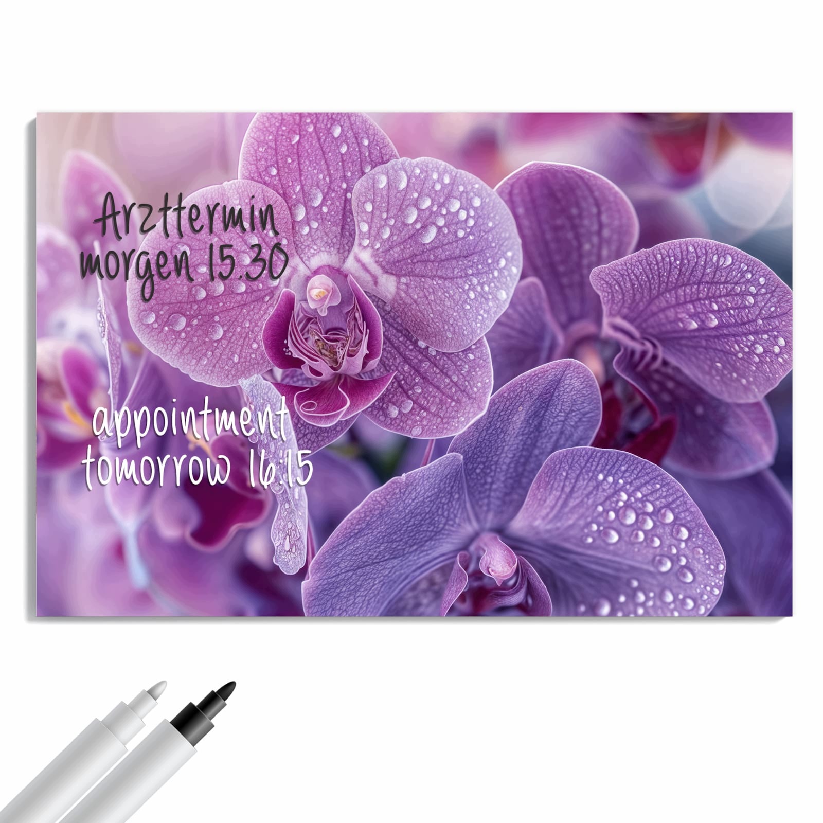 Magnetická tabule – obraz na zeď Květiny orchideje | 60 × 40 cm