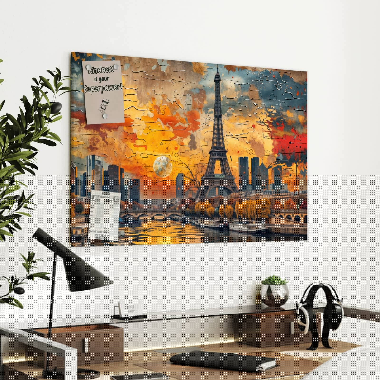 Magnetická tabule – obraz na zeď Vířící mraky design | 90 × 60 cm