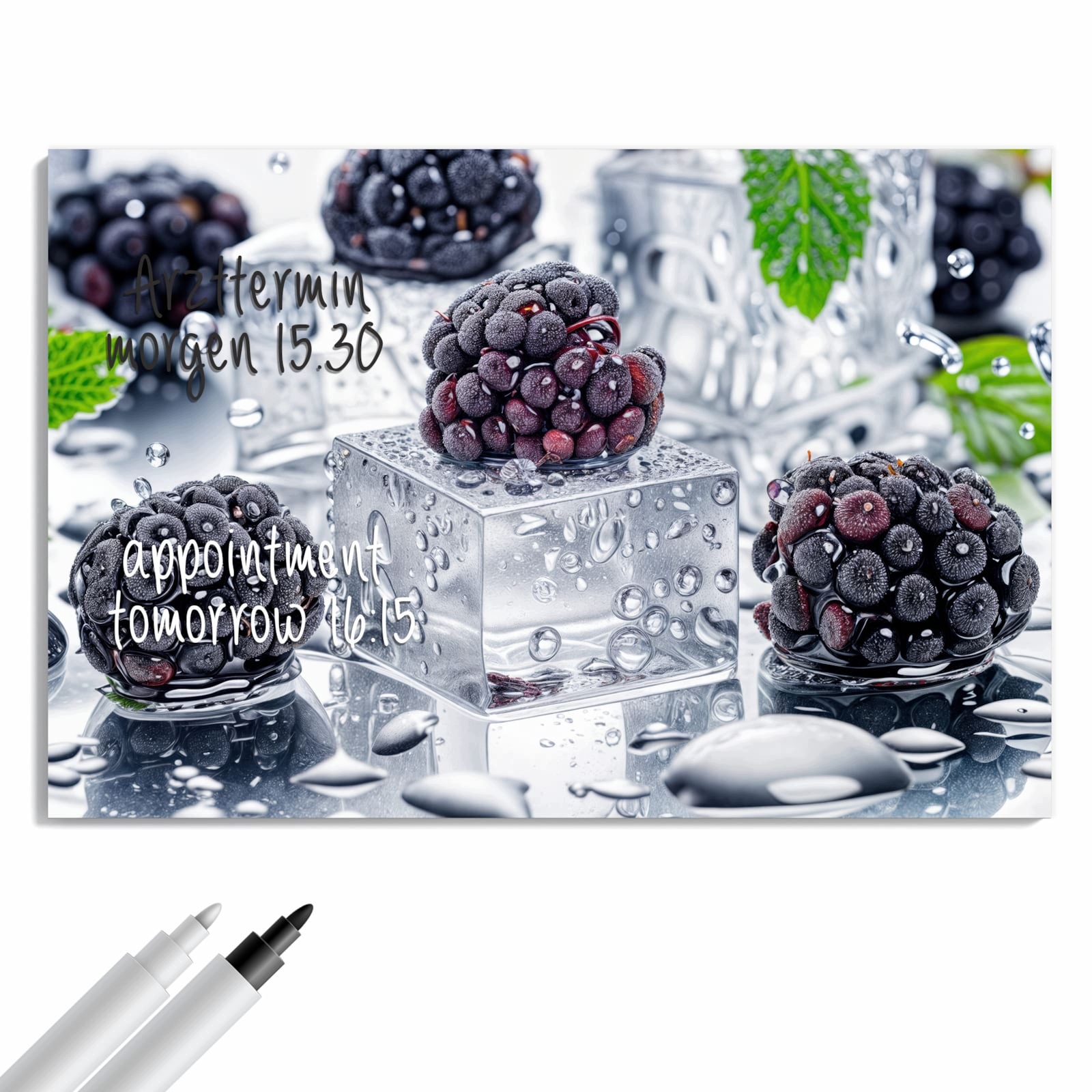Magnetická tabule – obraz na zeď Ledové ostružiny | 60 × 40 cm