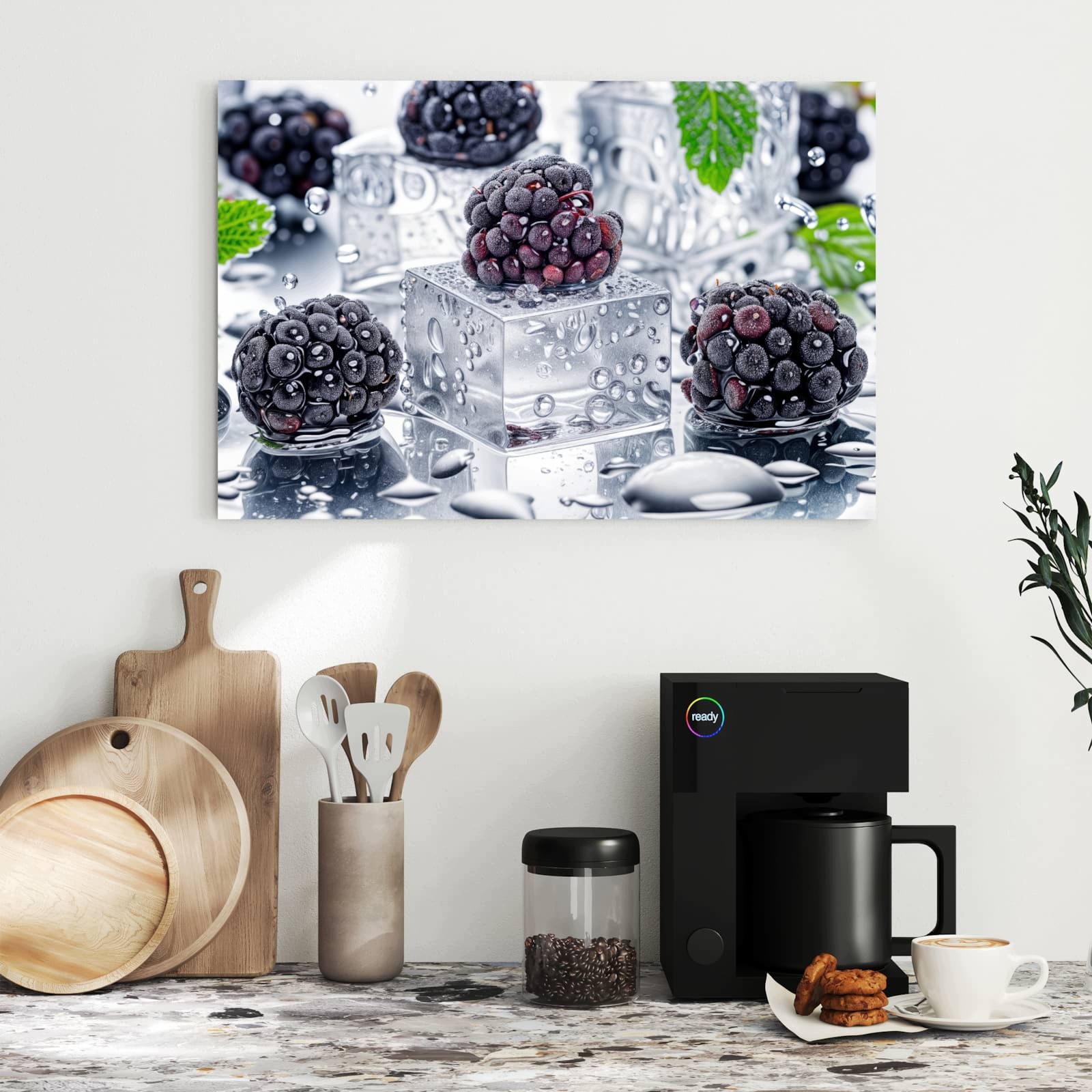 Magnetická tabule – obraz na zeď Ledové ostružiny | 60 × 40 cm