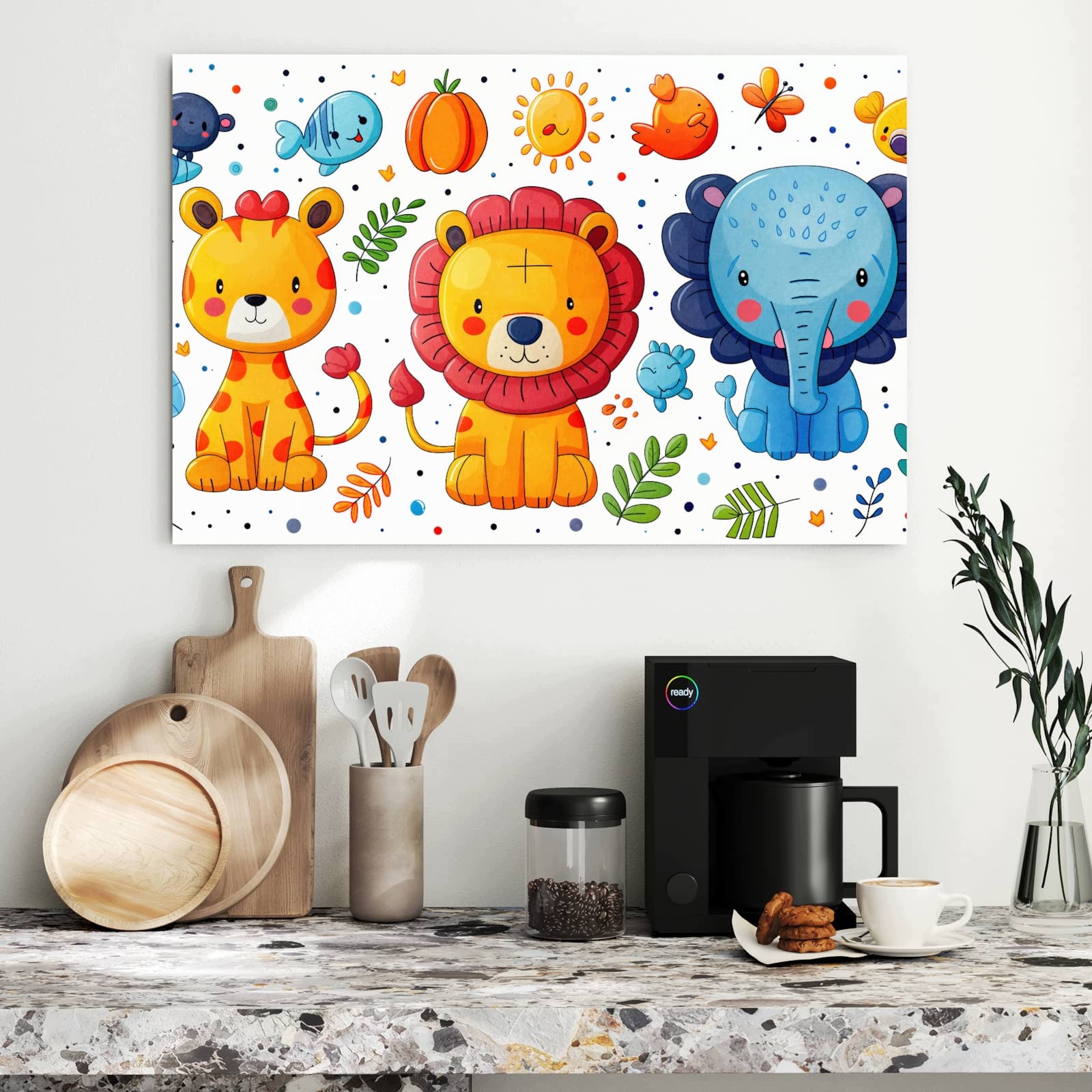 Magnetická tabule – obraz na zeď Zvířecí design | 90 × 60 cm
