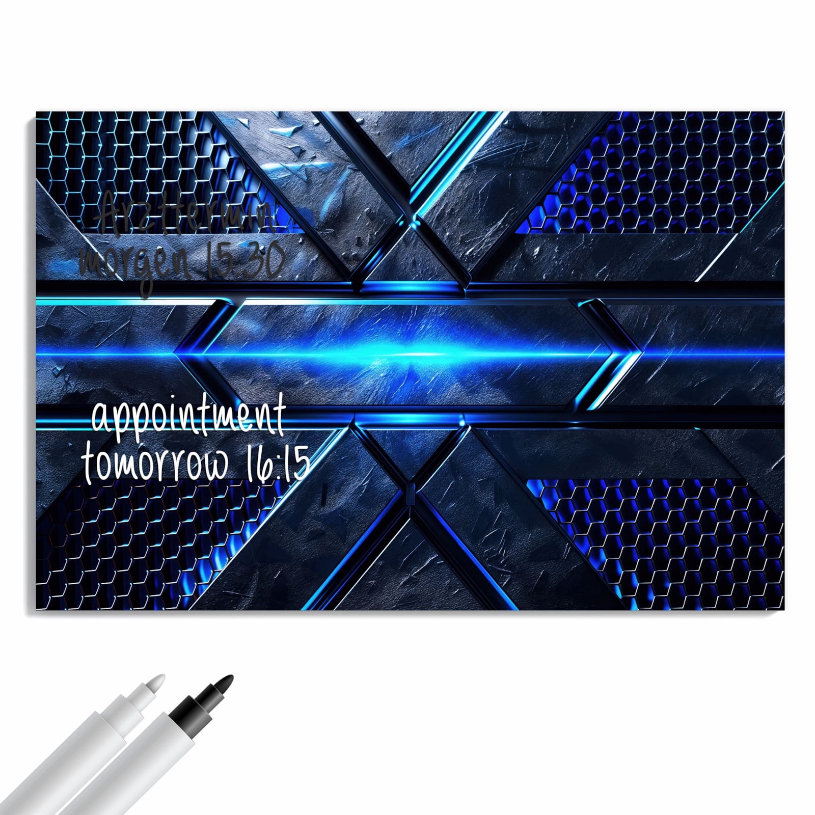Magnetická tabule – obraz na zeď Futuristický design | 90 × 60 cm